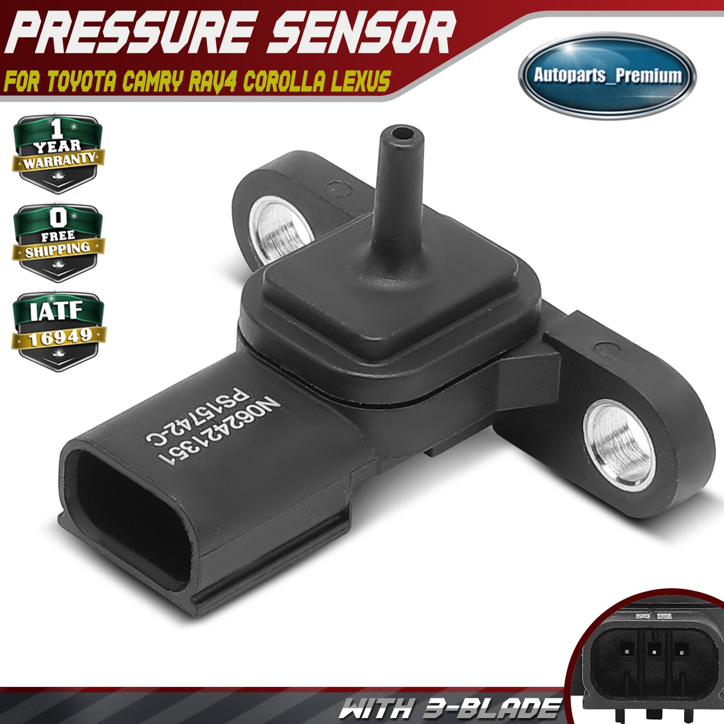 Manifold Pressure (MAP) Sensor for Toyota Camry RAV4 Avalon Corolla Lexus ES250