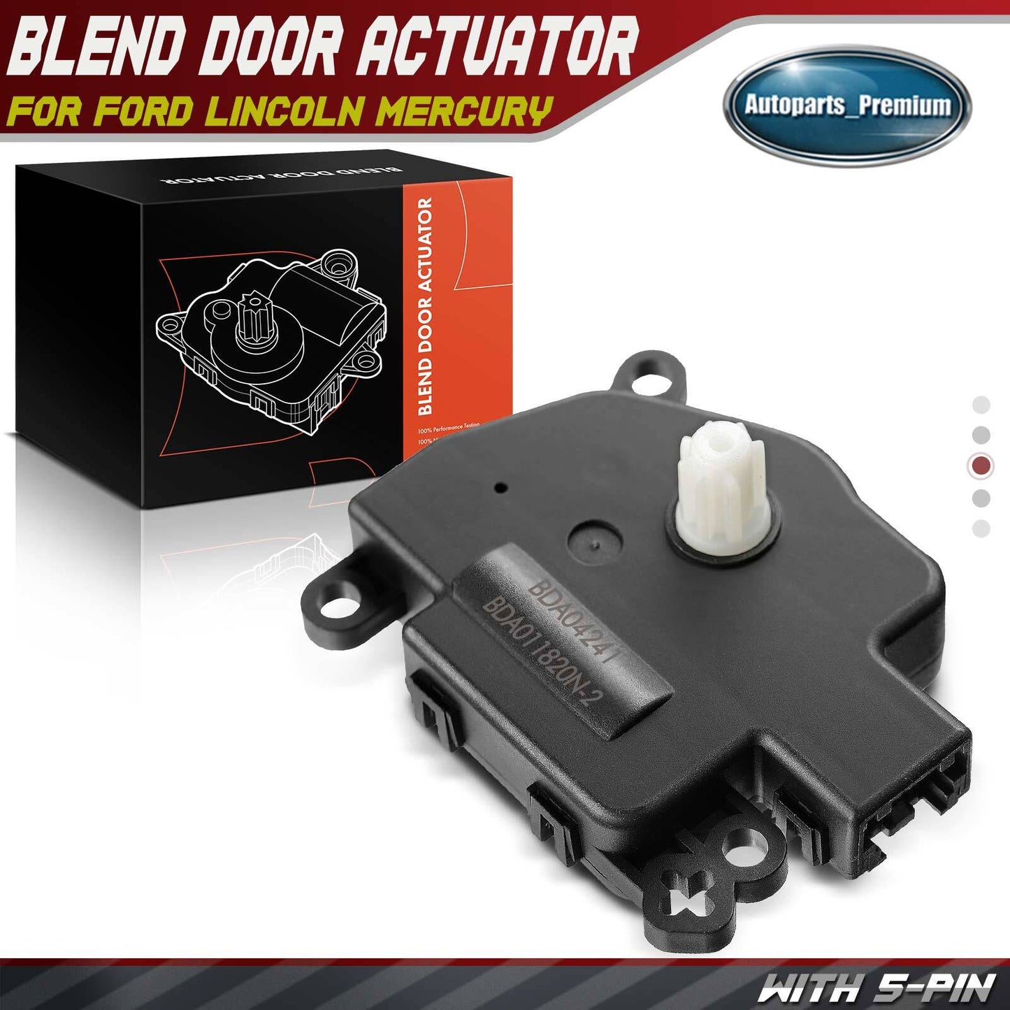 HVAC Heater Mode Door Actuator for Ford F-150 2009-2014 C-Max Lincoln Mercury