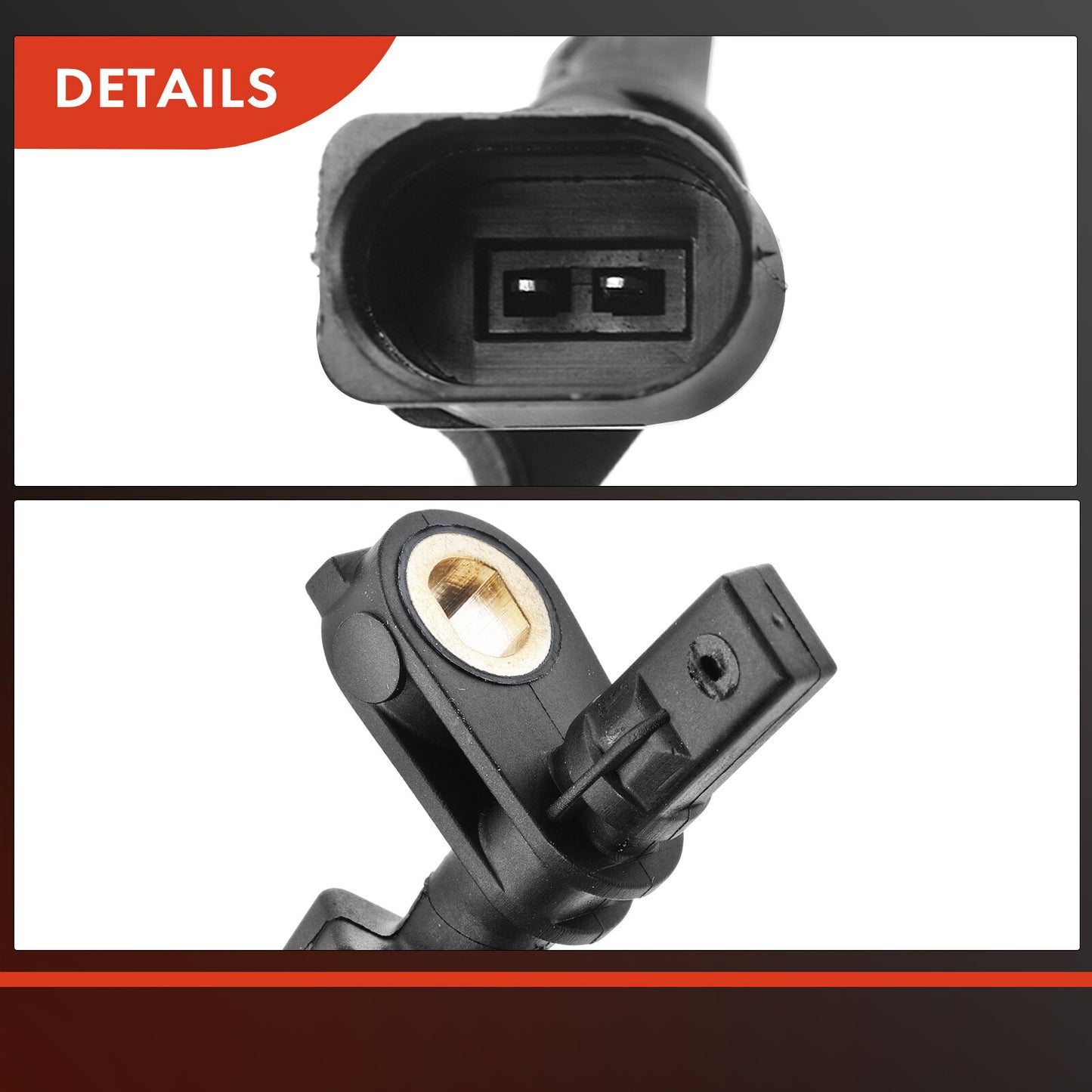 2x Front LH & RH ABS Wheel Speed Sensor for Audi A3 Q3 S3 VW Golf Jetta Tiguan