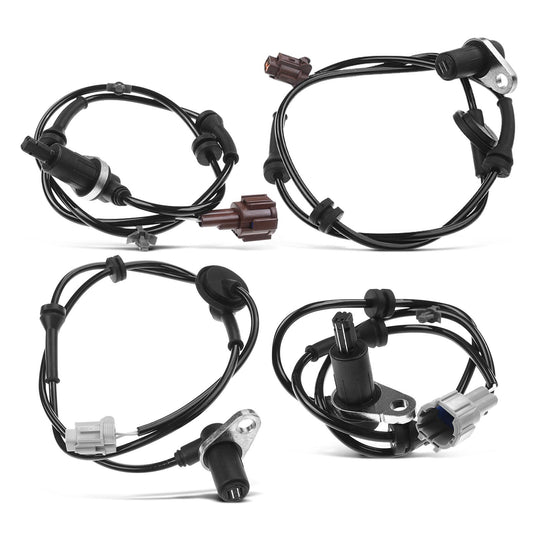 4x Front & Rear ABS Wheel Speed Sensors for Nissan Maxima 2002 2003 Manual Trans