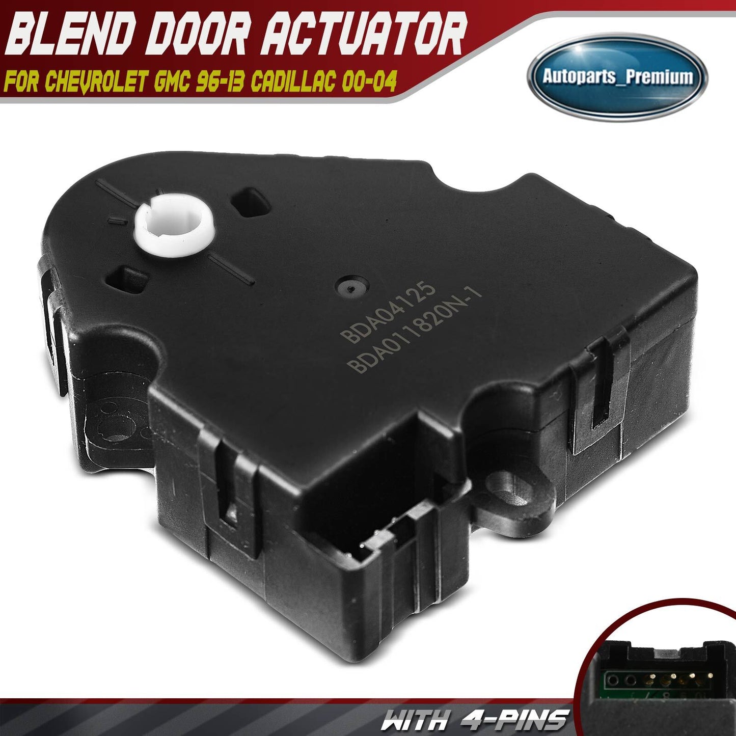HVAC Blend Door Actuator for Chevy Express 1500 GMC Savana 1500 Cadillac DeVille