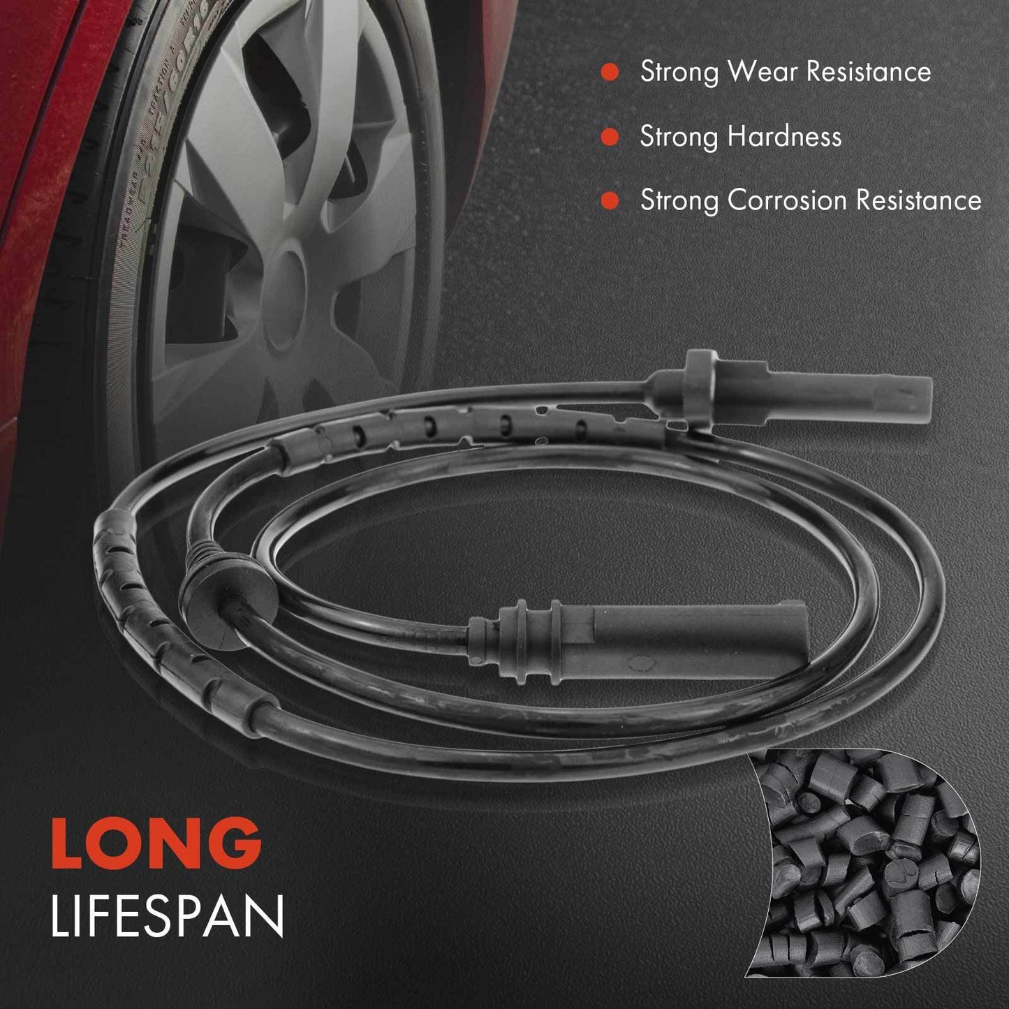 2Pcs Rear Left & Right ABS Wheel Speed Sensor for BMW E70 E71 X5 07-18 X6 08-19