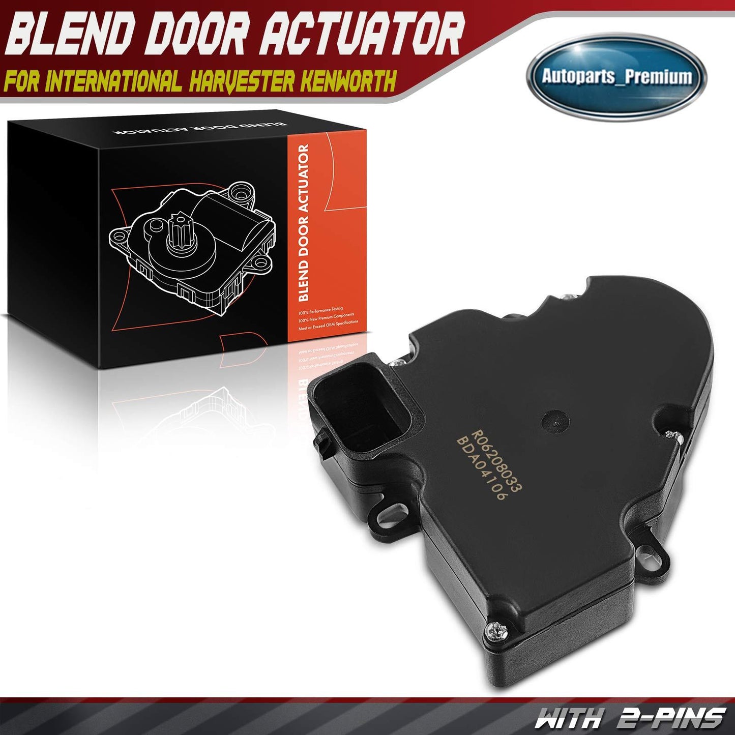 HVAC Heater Blend Air Door Actuator for International Harvester Kenworth 6045106