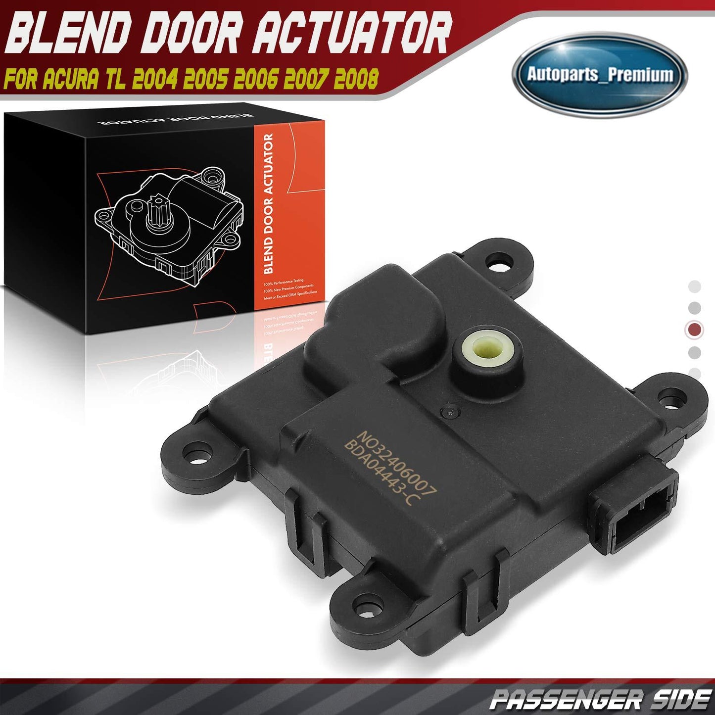 HVAC Blend Door Actuator for Honda Accord 2003-2007 Acura TL 2004-2008 Right
