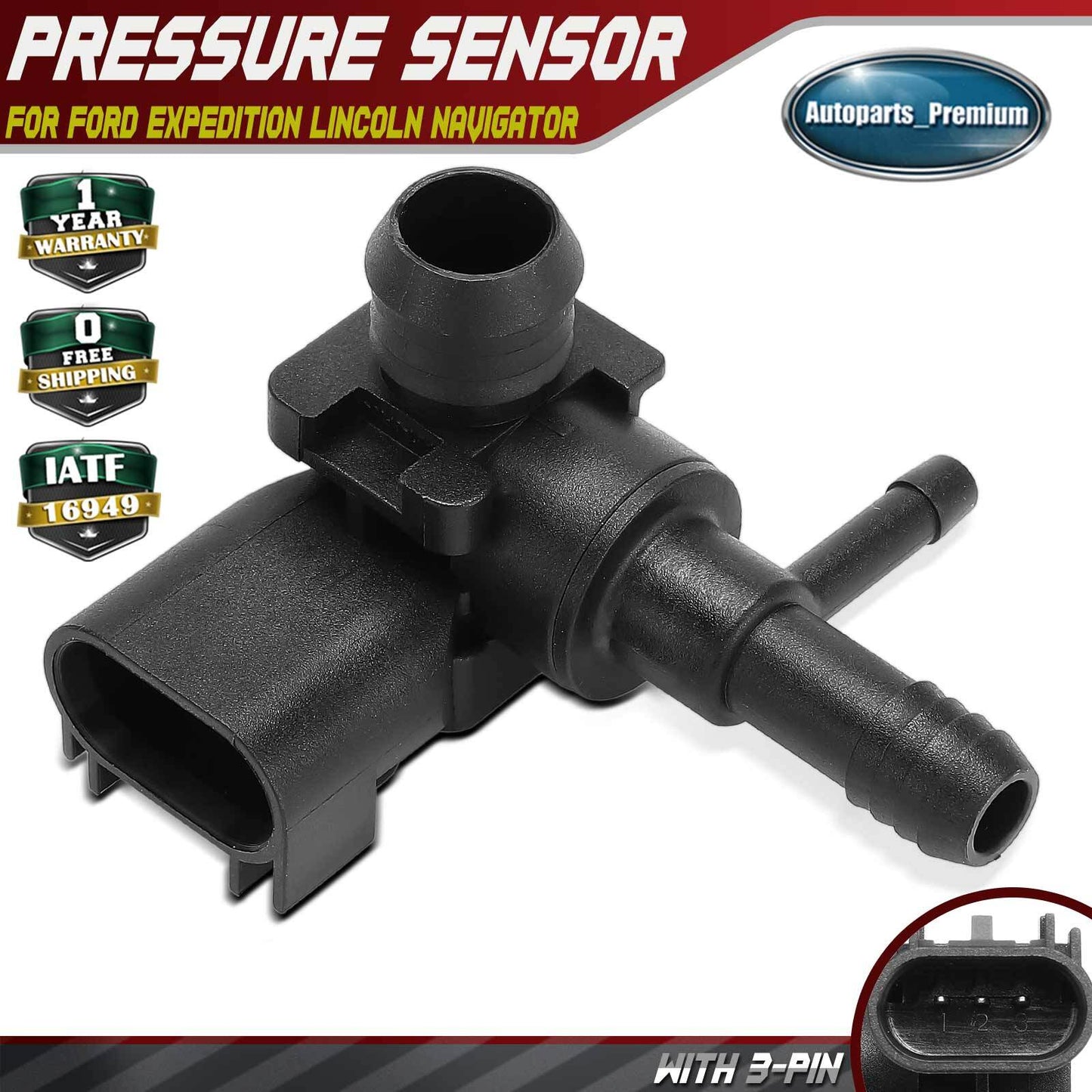 Power Brake Booster Sensor for Ford F-150 2011-2014 Expedition Lincoln Navigator