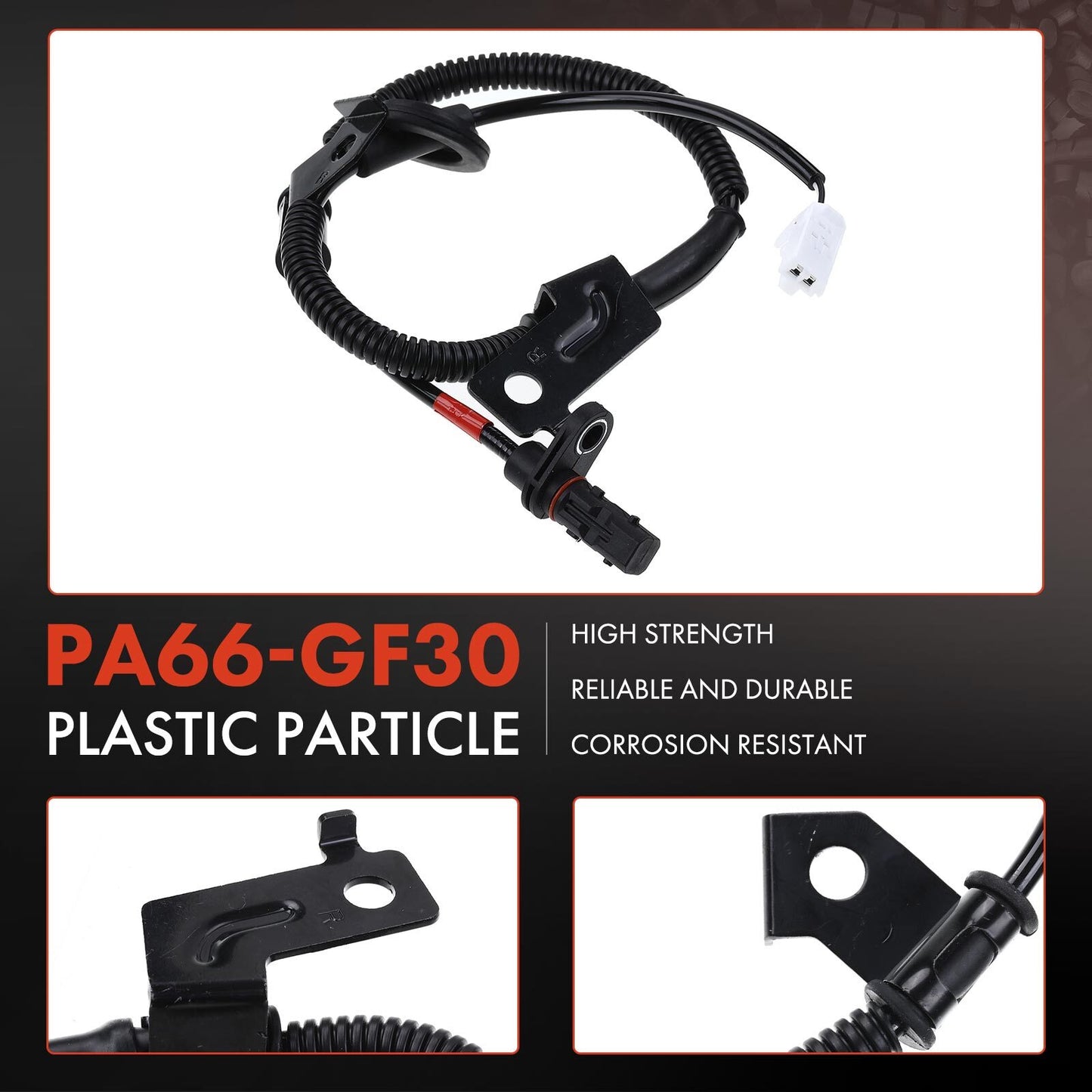 2x ABS Wheel Speed Sensor for Hyundai Sonata 07-10 Azera 10-11 Rear Left & Right