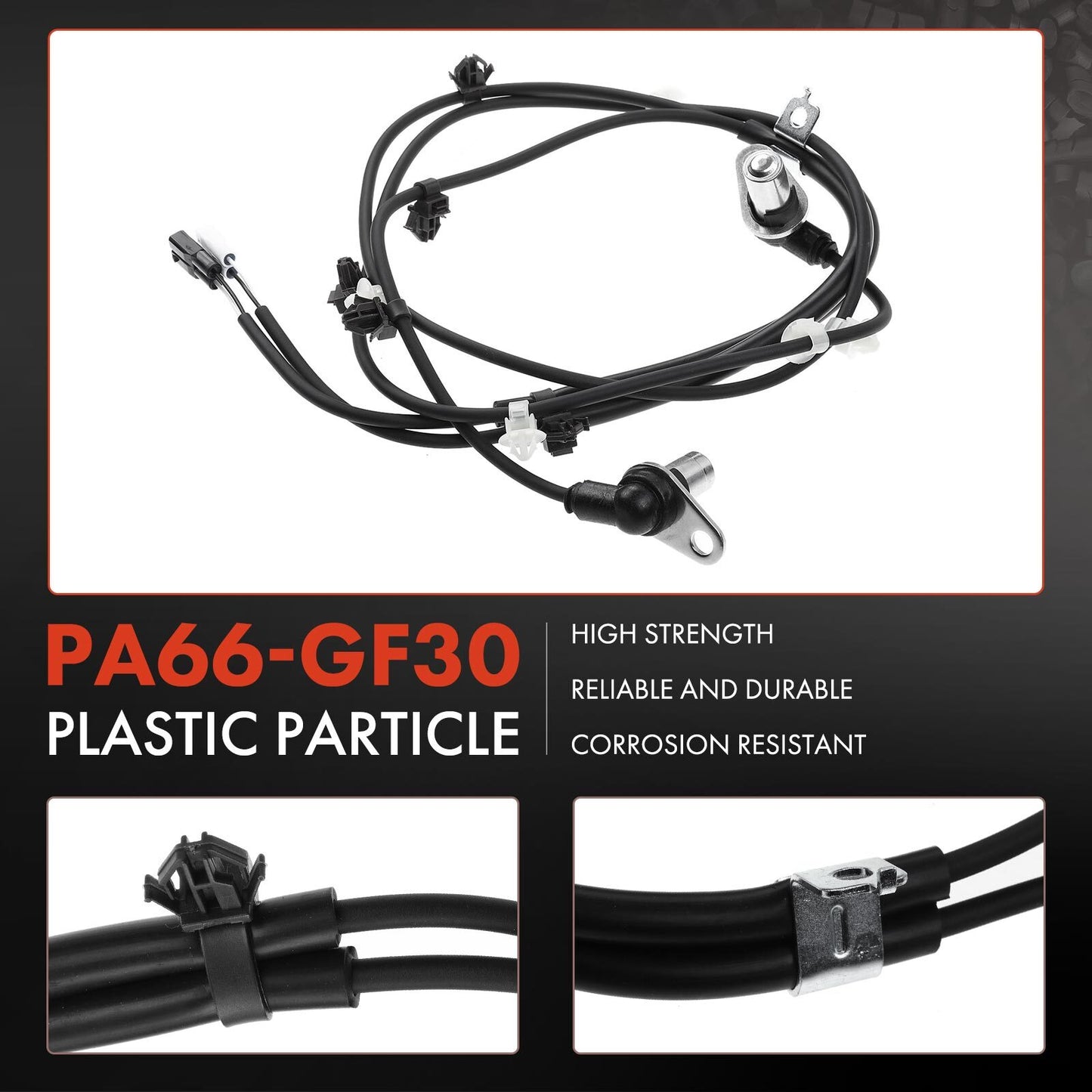 2Pcs Rear LH & RH ABS Wheel Speed Sensor for Suzuki Grand Vitara 2001 2005 XL-7