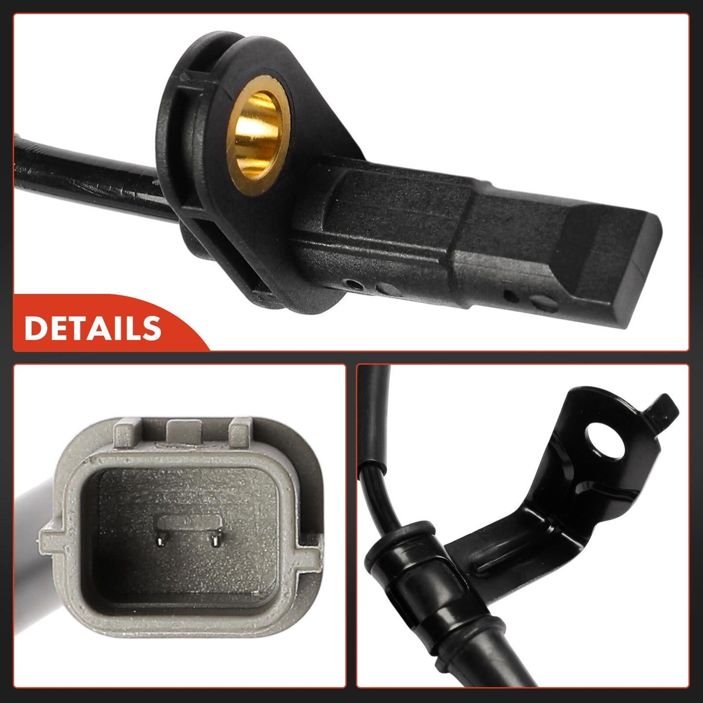 2Pcs Front Driver & Passenger ABS Wheel Speed Sensor for Hyundai Santa Fe 2019