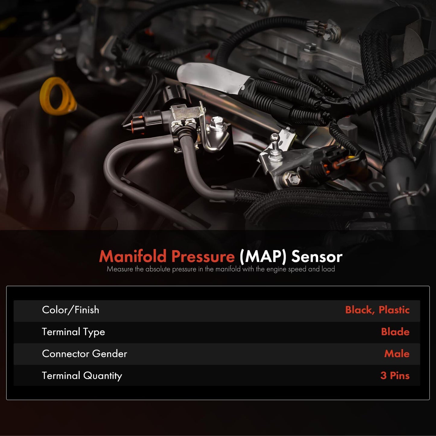 MAP Manifold Absolute Pressure Sensor for Buick Cadillac Chevrolet GMC Hummer