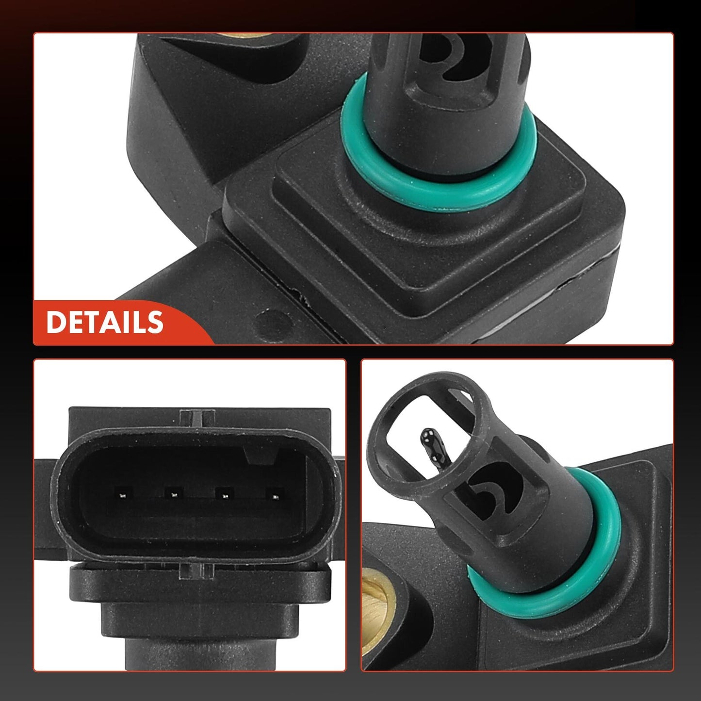 Manifold Pressure (MAP) Sensor for Mini Cooper 2014-2016 BMW i8 L4 2.0L L3 1.5L
