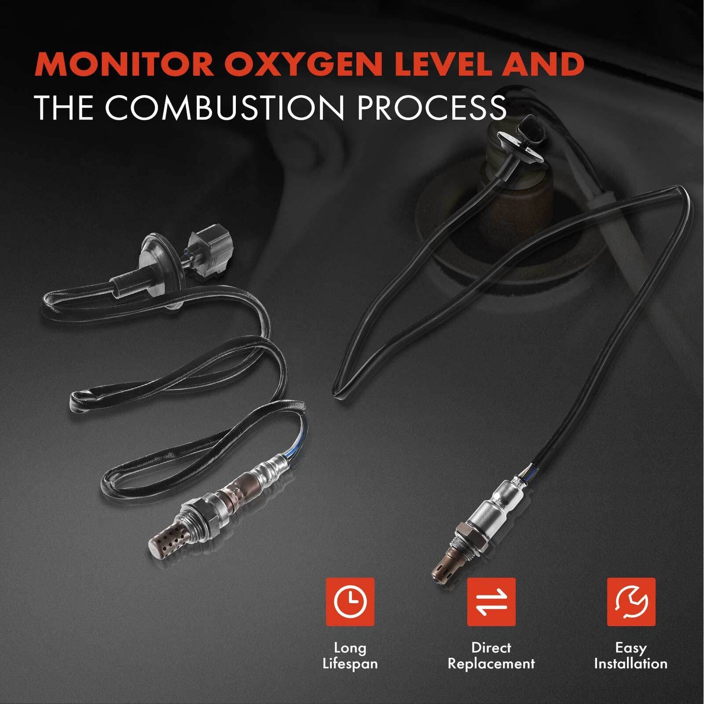 2x Upstream & Downstream O2 Oxygen Sensors for Mitsubishi Lancer Outlander 2.4L