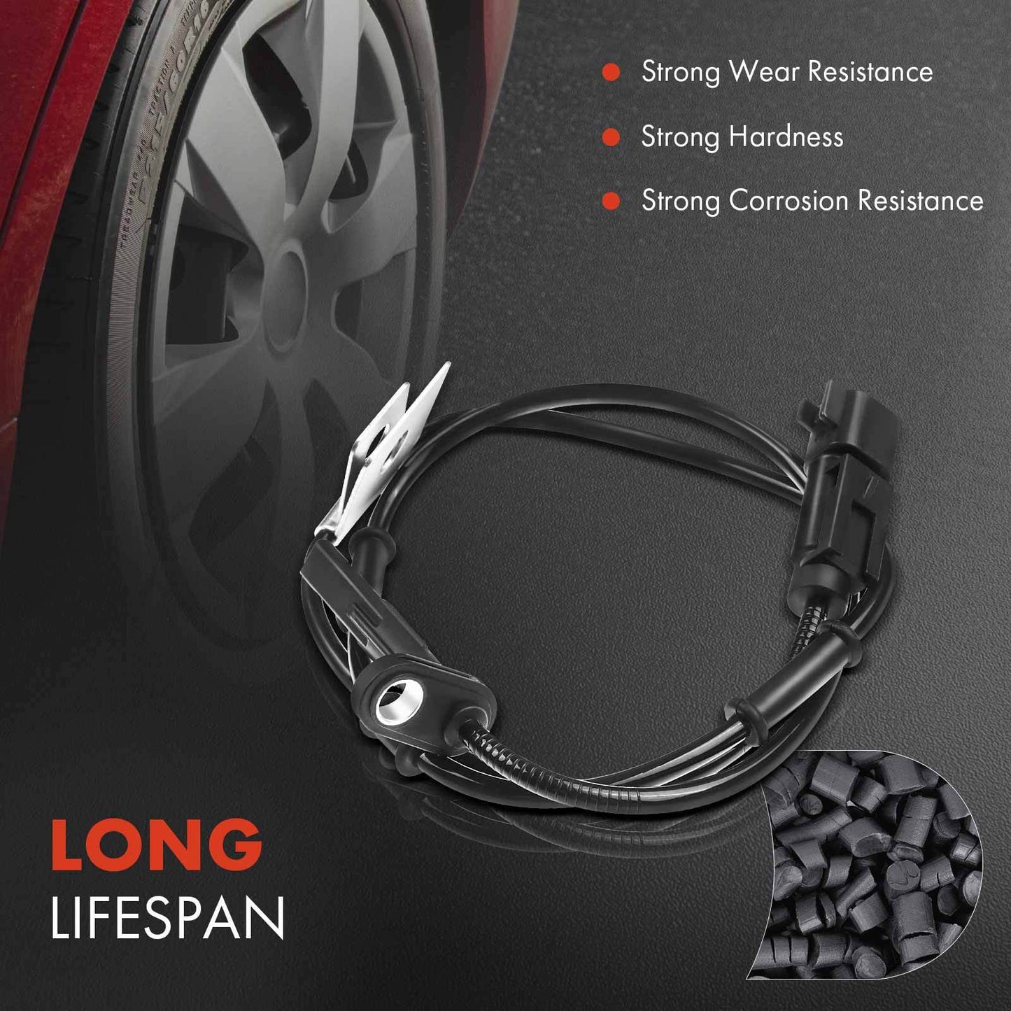 1Pc Rear Right ABS Wheel Speed Sensor for Honda Odyssey 2002 2003-2004 V6 3.5L