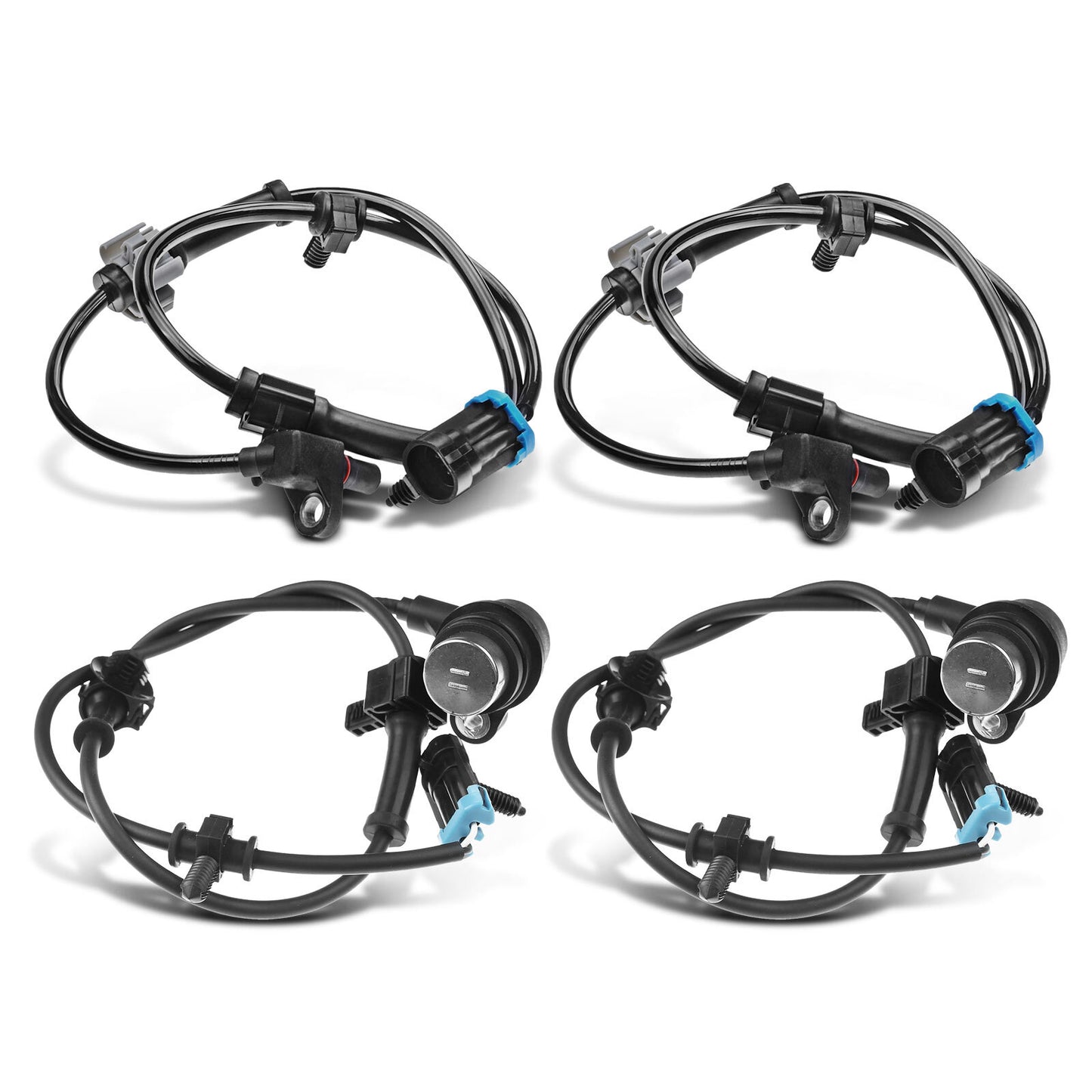 4x Front & Rear ABS Wheel Speed Sensors for Chevy Avalanche 1500 2500 GMC Yukon