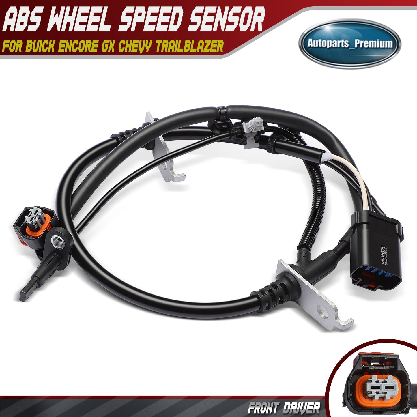 Front Left ABS Wheel Speed Sensor for Buick Encore GX 20-24 Chevy Trailblazer
