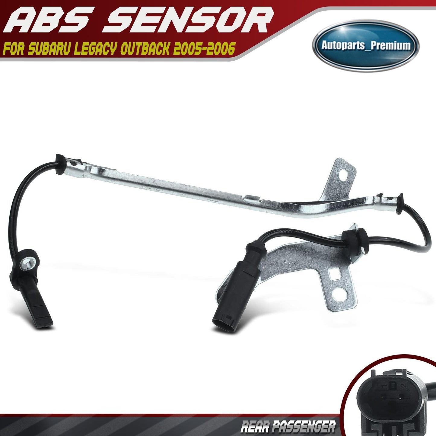 Rear Right Passenger ABS Wheel Speed Sensor for Subaru Legacy Outback 2005-2006