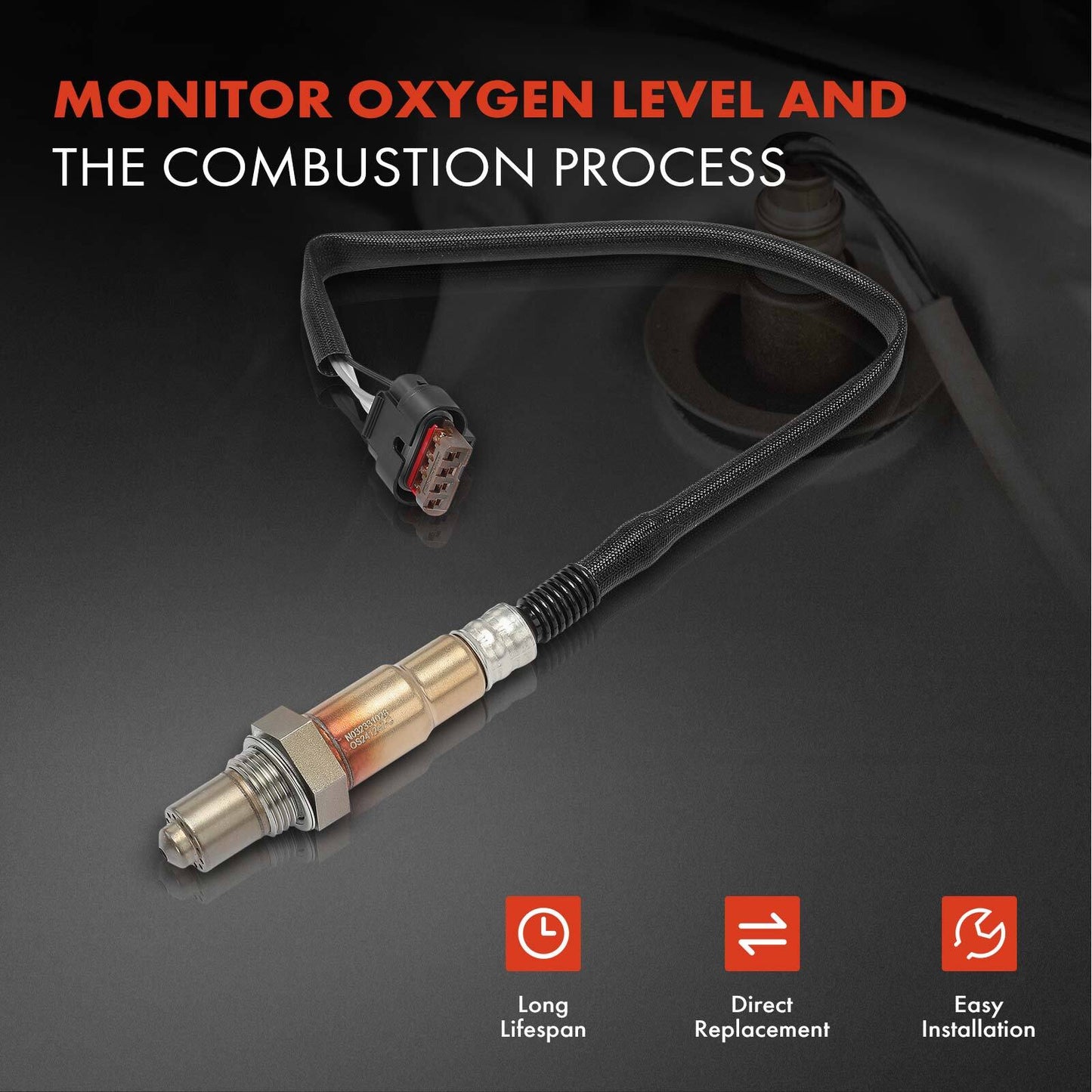 Downstream O2 Oxygen Sensor for Ford F-150 18-20 Edge Mustang Lincoln Nautilus