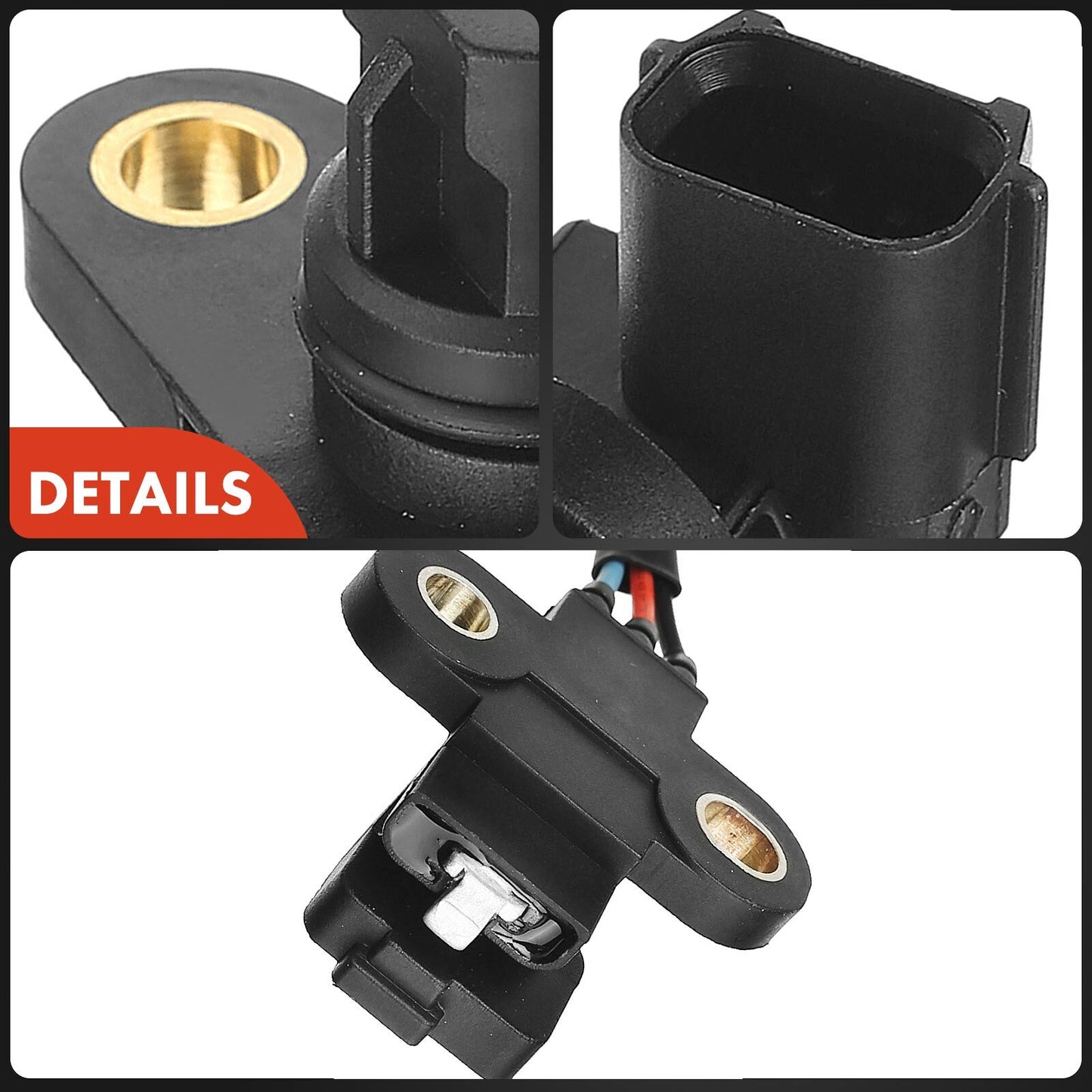 2x Camshaft & 1x Crankshaft Position Sensor for Mitsubishi Lancer 2008 2.0L DOHC