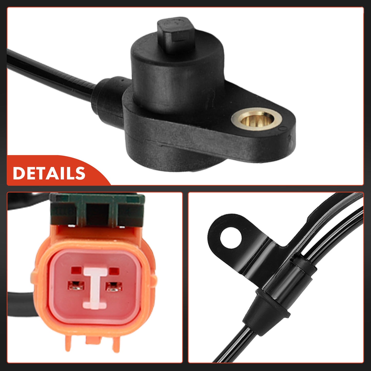 Rear Driver Left Side ABS Wheel Speed Sensor for Honda Pilot 2003-2008 Acura MDX