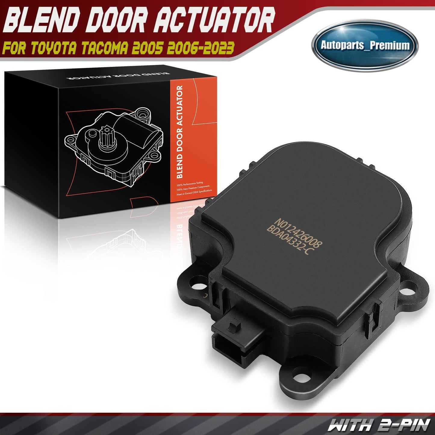 Main HVAC Heater Blend Door Actuator for Toyota Tacoma 2005 2006-2023 8710604040