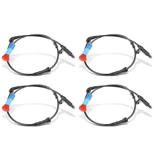 4x ABS Wheel Speed Sensor for Mini Cooper 2002-2008 L4 1.6L Front & Rear Sides