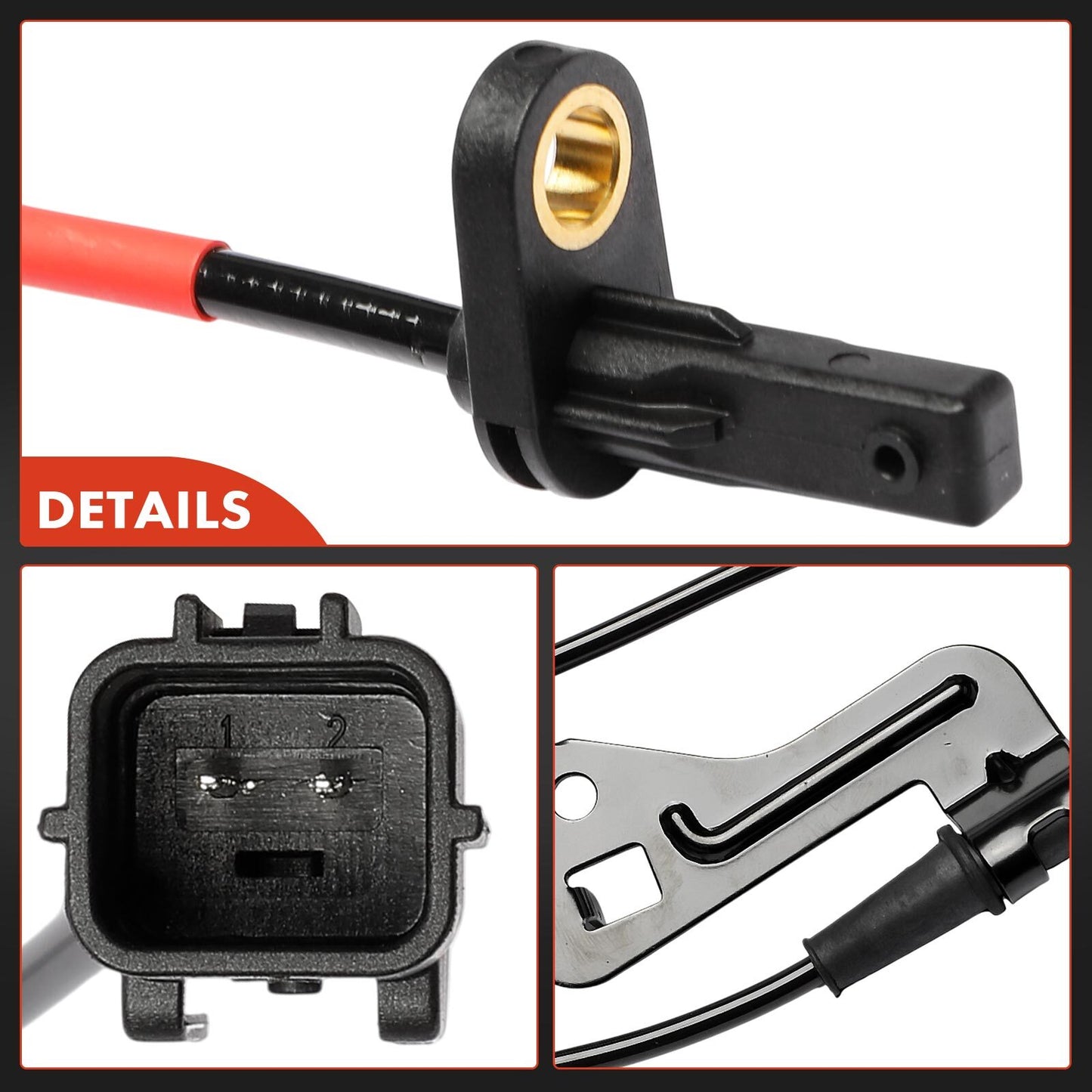 2pcs Front LH & RH ABS Wheel Speed Sensor for Hyundai Kona 2018 2019 2020 2021