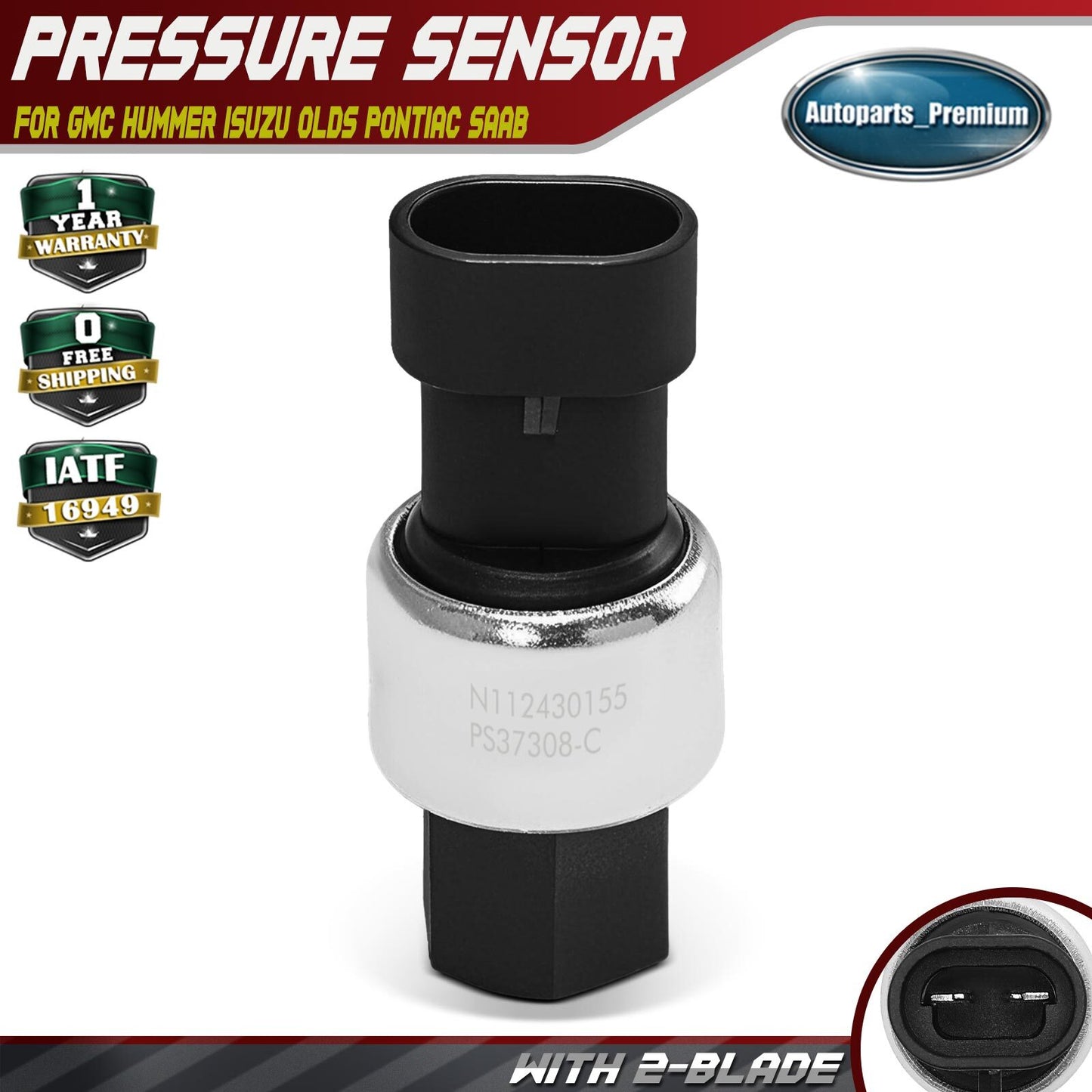 Pressure Sensor for GMC Sierra 1500 3500 Yukon Hummer Isuzu Olds Pontiac Saab