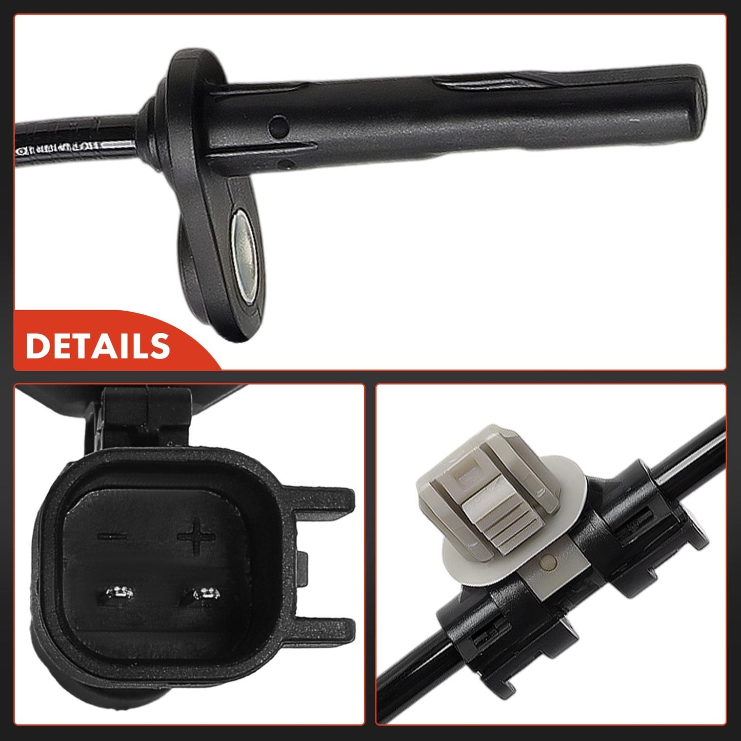 2x Rear Driver & Passenger Side ABS Speed Sensor for Chevrolet Camaro 2016-2024