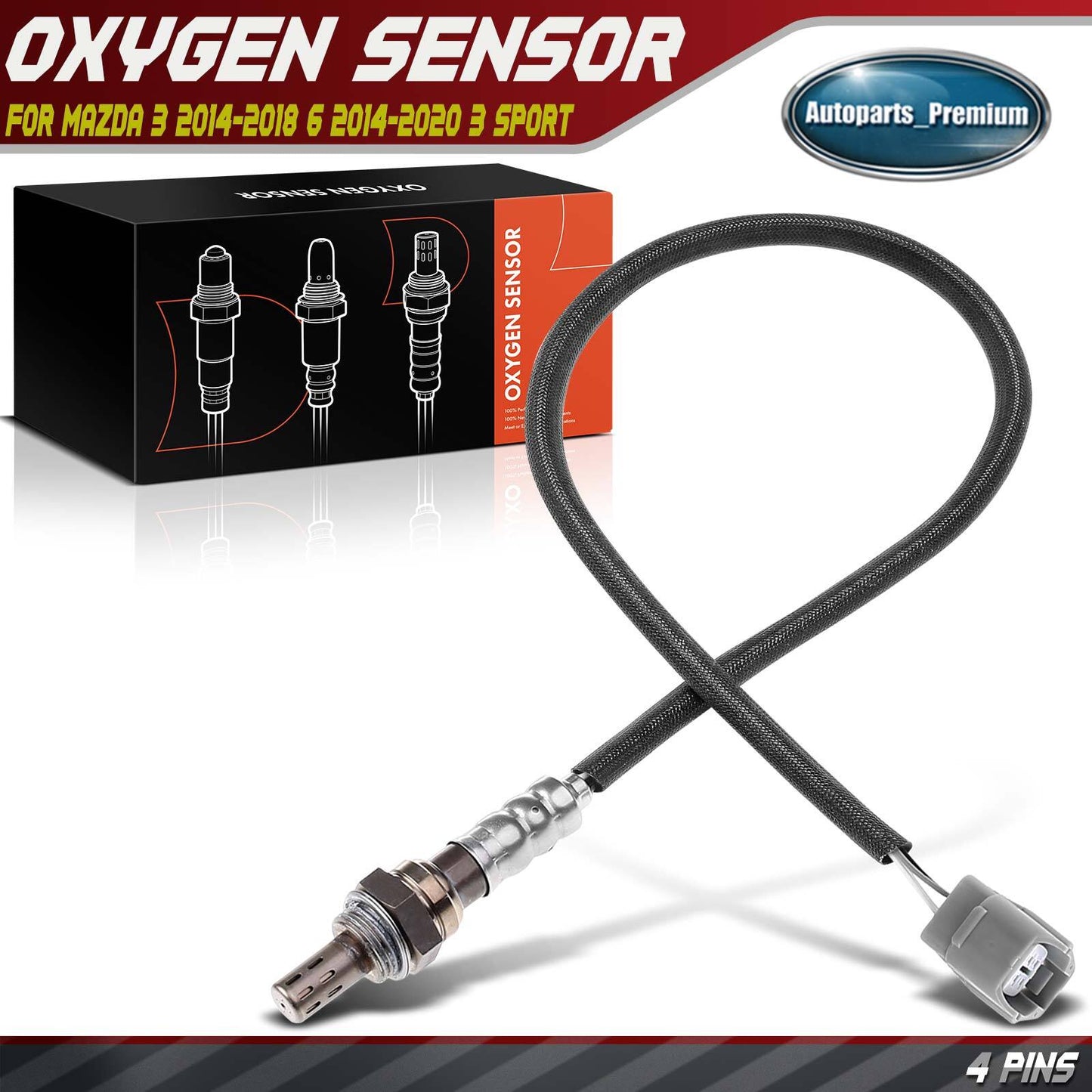 Downstream O2 Oxygen Sensor for Mazda 3 2014-2018 6 2014-2021 3 Sport 2014-2018