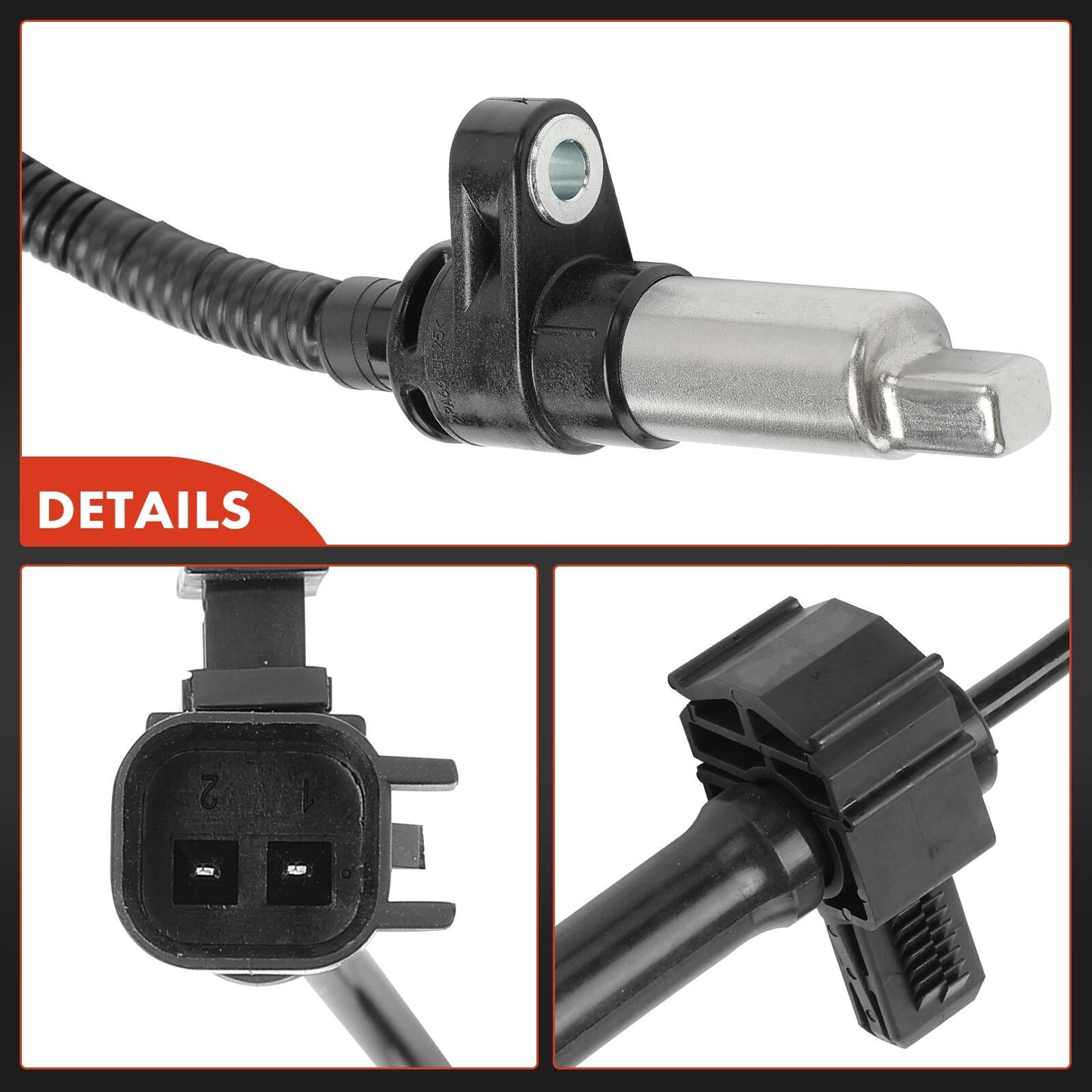 Rear ABS Wheel Speed Sensor for Chevy Silverado 2500 HD 3500 HD 2015-2019 GMC
