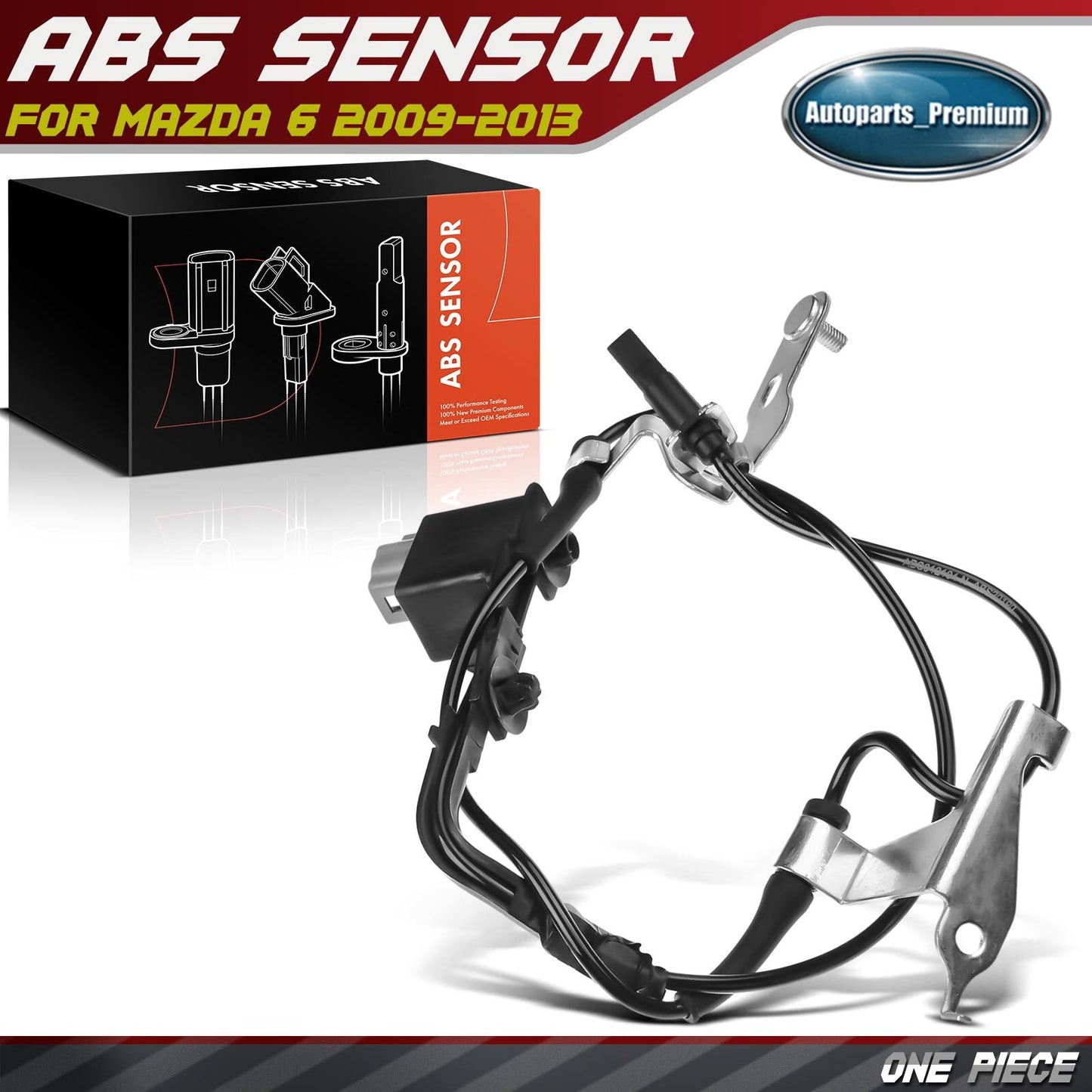 ABS Wheel Speed Sensor for Mazda 6 2009-2013 2.5L 3.7L GS3L-43-70X Front Right