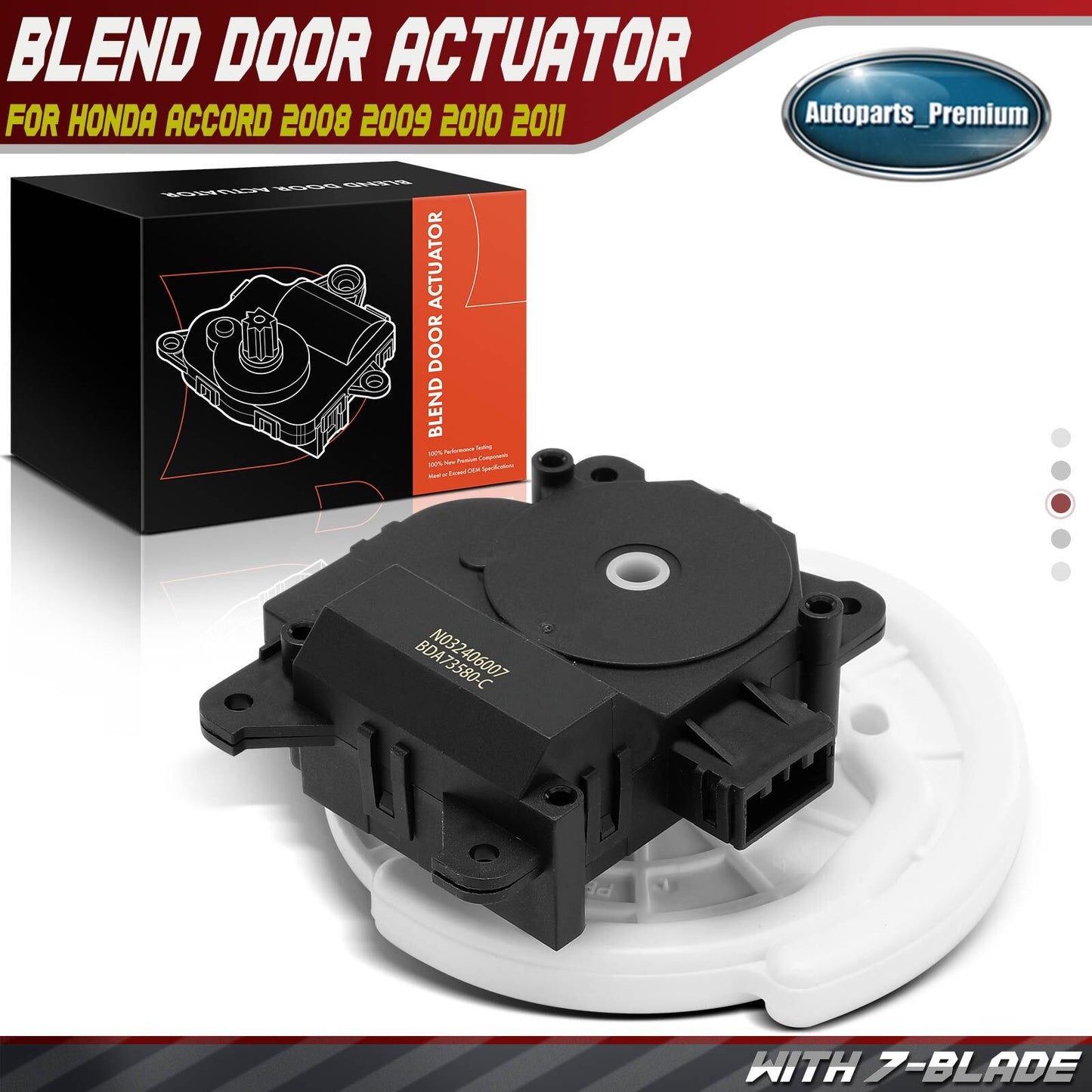 New HVAC Mode Door Actuator for Honda Accord 2008 2009 2010 2011 2012 2.4L 3.5L