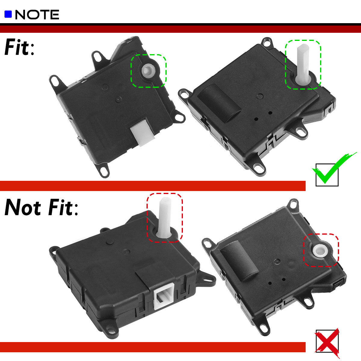 HVAC AC Heater Blend Door Actuator for Ford F250 F350 F450 F550 1999-2008 Main