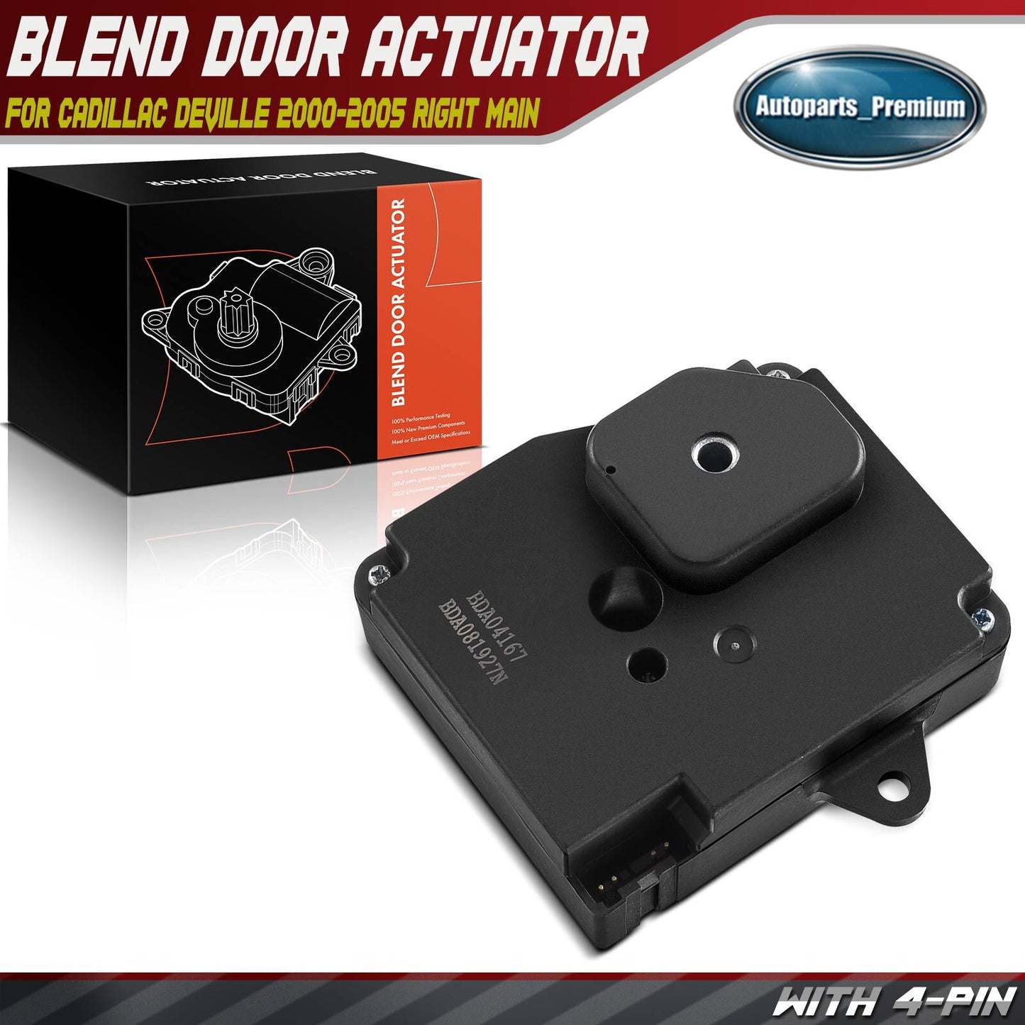 A/C Heater Blend Door Actuator for Cadillac Deville 2000-2005 Right Main 604-167
