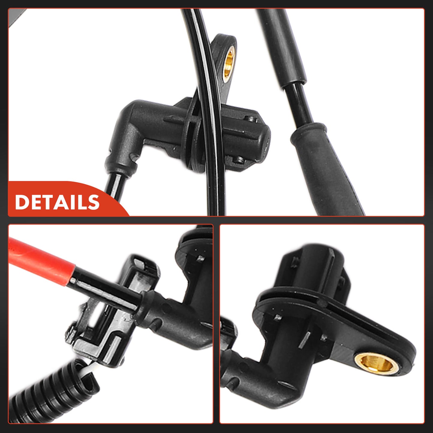 2Pcs Front Left and Right ABS Wheel Speed Sensors for Kia Rio 2012-2017 L4 1.6L