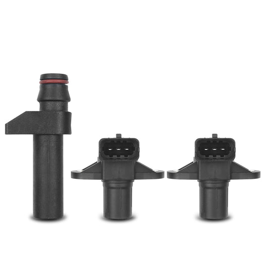 New 2x Camshaft & 1x Crankshaft Position Sensor for Mercedes-Benz W202 C220 1996
