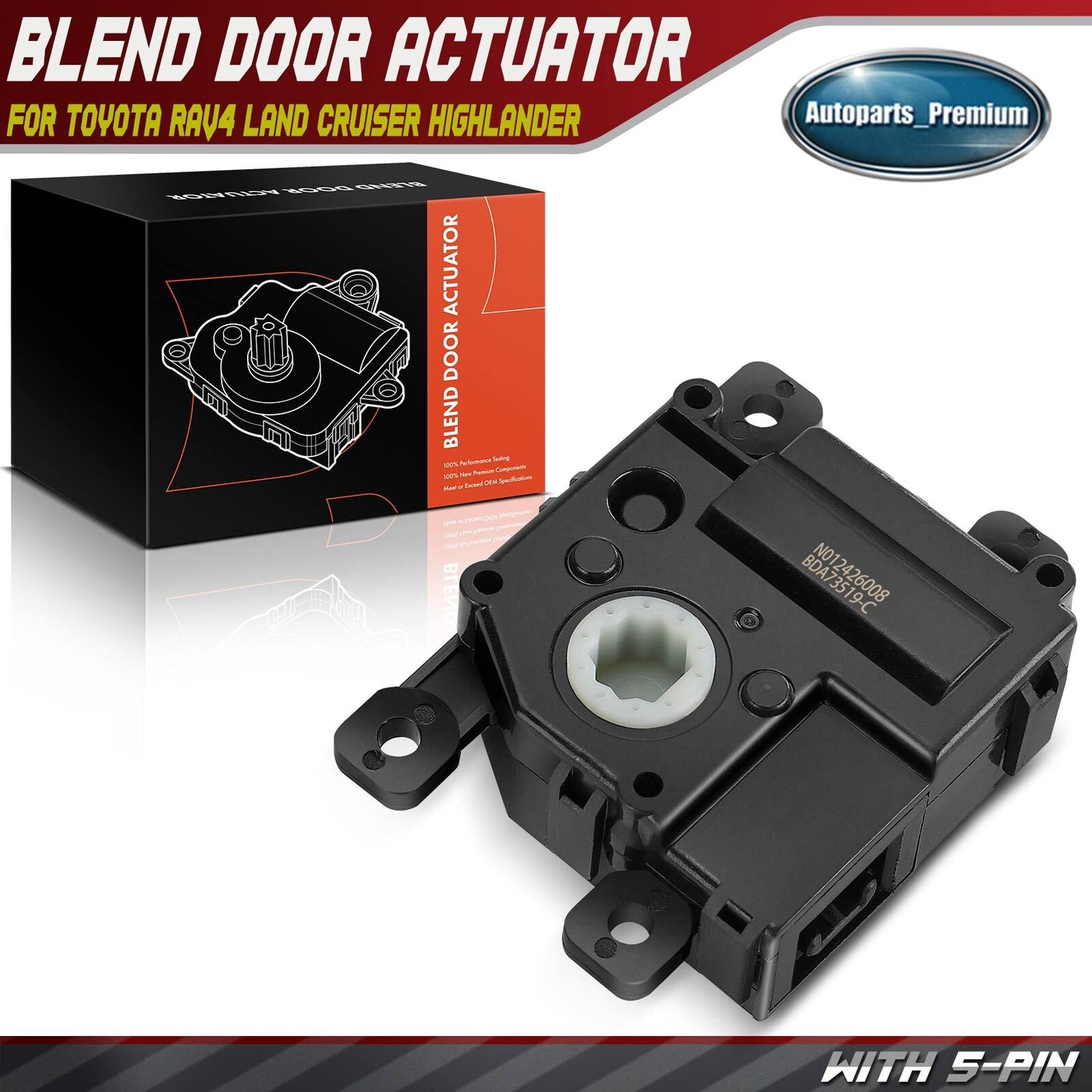 HVAC Blend Door Actuator for Lexus GX460 2022-2023 LS460 2007-2012 LX570 LS600h