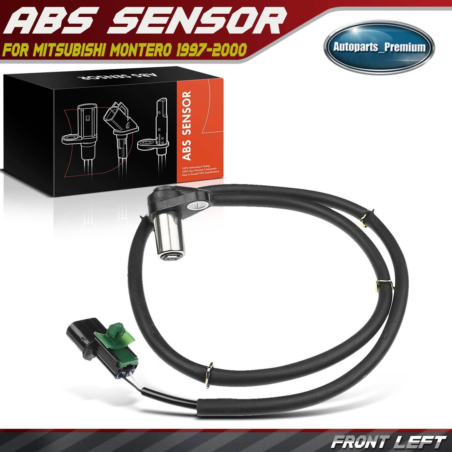 ABS Wheel Speed Sensor for Mitsubishi Montero 1997-2000 3.5L MR307046 Front Left