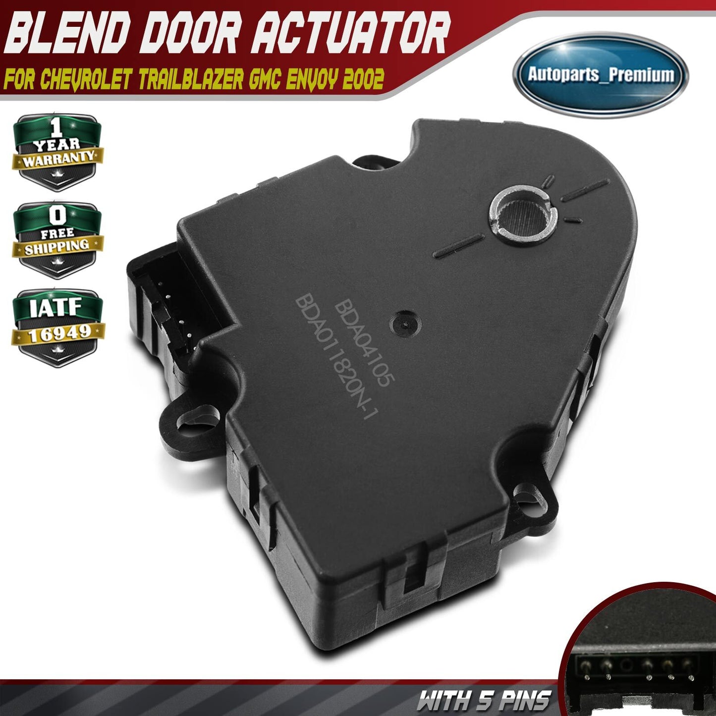 HVAC Blend Door Actuator Mode for Chevrolet Trailblazer GMC Envoy Bravada 2002