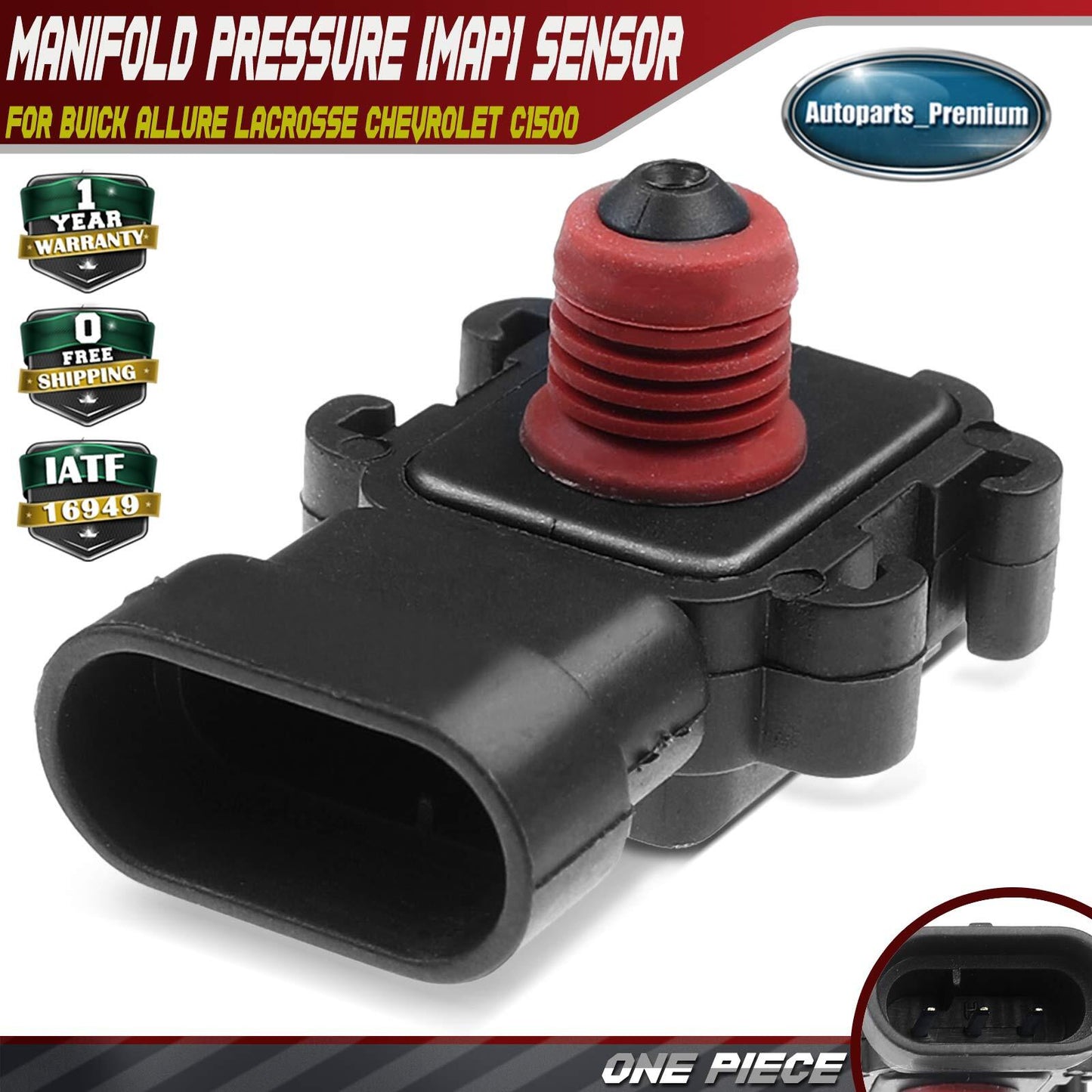 MAP Manifold Absolute Pressure Sensor for Chevy Silverado 1500 Buick Cadillac