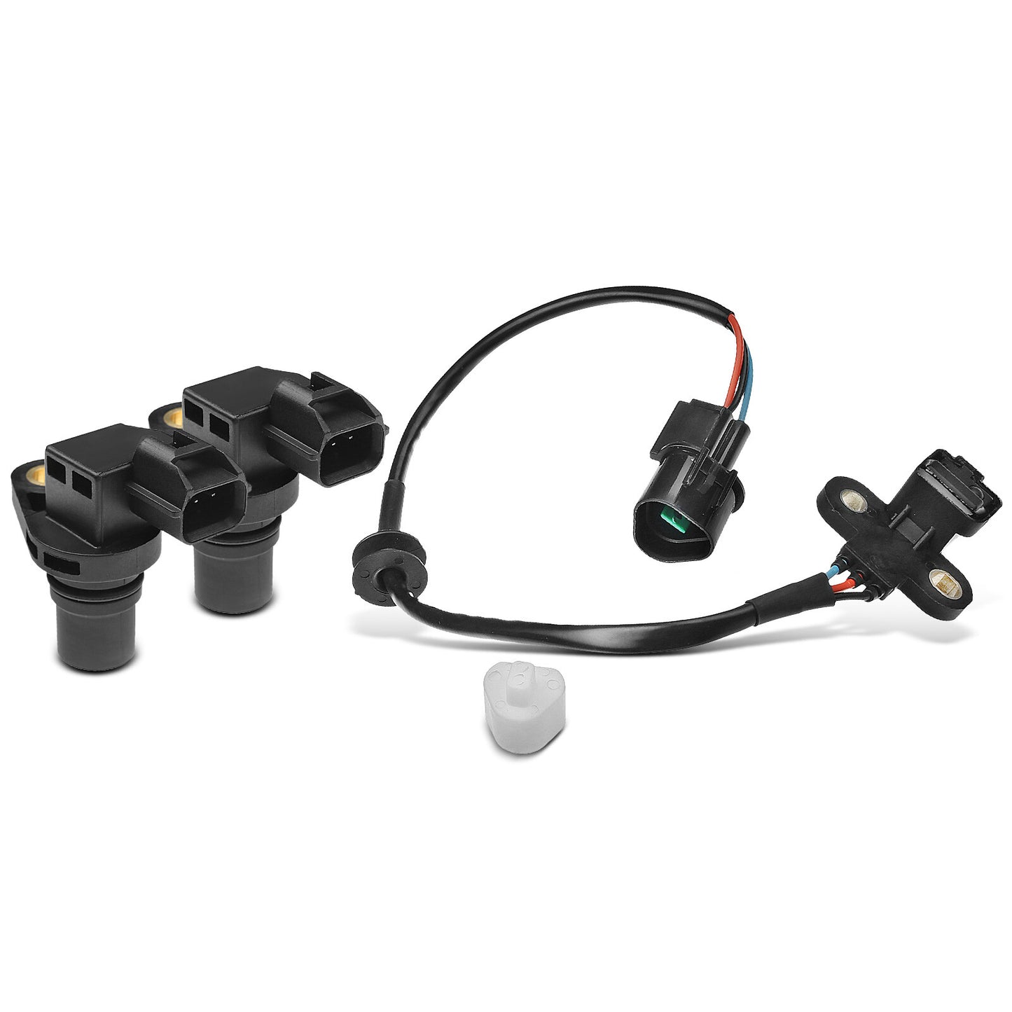 2x Camshaft & 1x Crankshaft Position Sensor for Mitsubishi Lancer 2008 2.0L DOHC