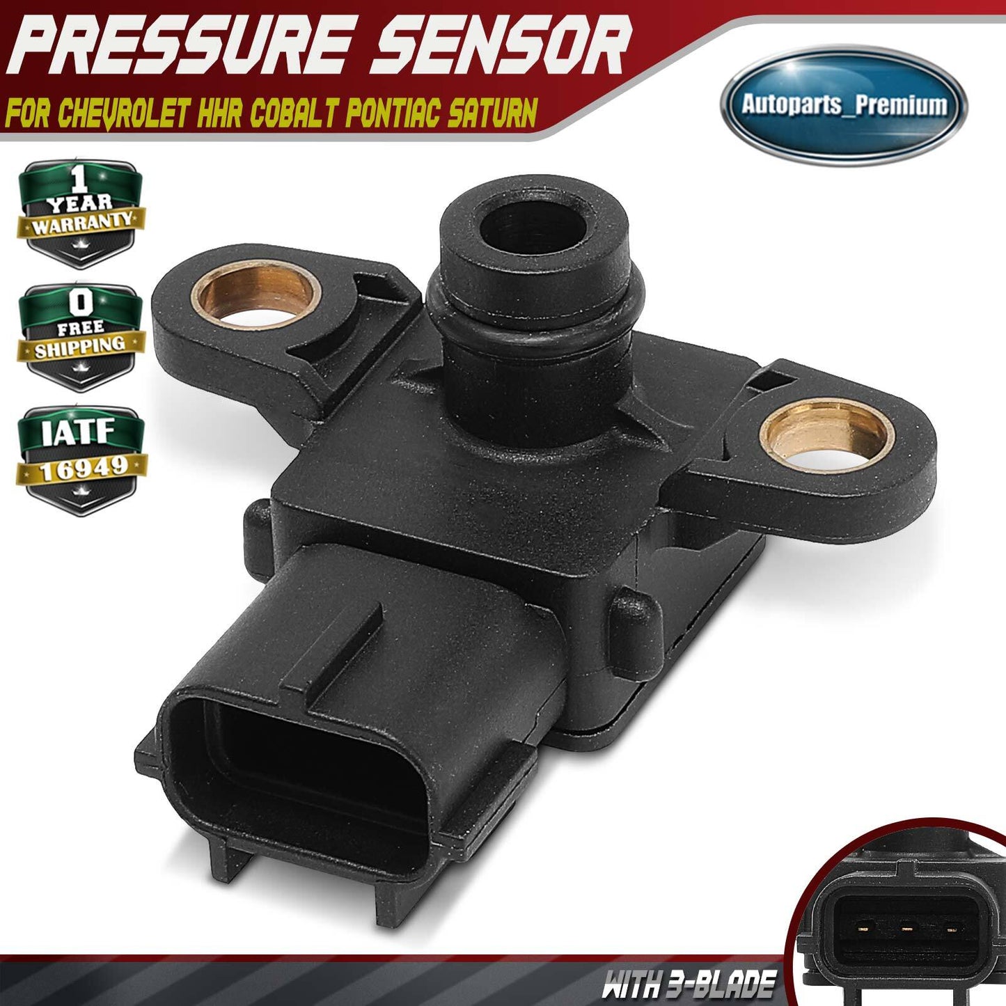 Manifold Pressure (MAP) Sensor for Chevrolet HHR Cobalt 2008-2010 Pontiac Saturn
