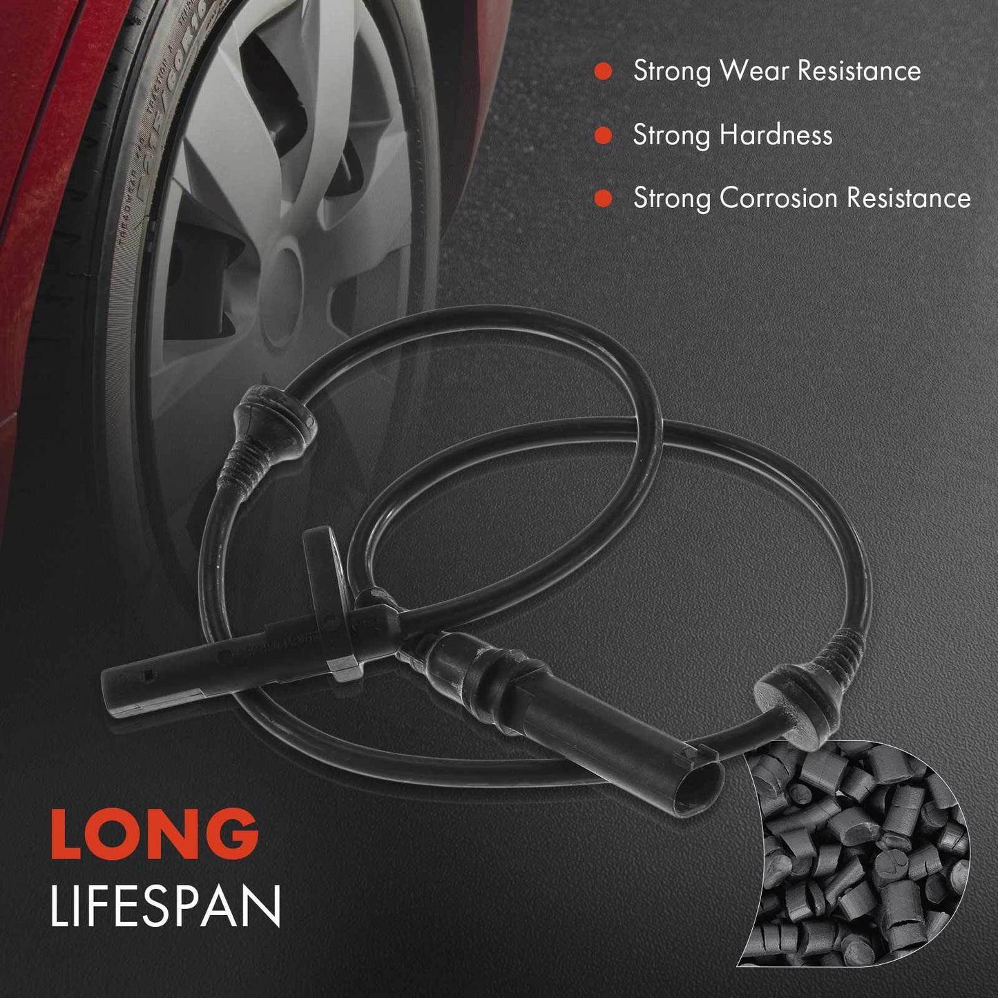 4Pcs Front & Rear Side ABS Wheel Speed Sensor for BMW E70 E71 X5 07-18 X6 08-19