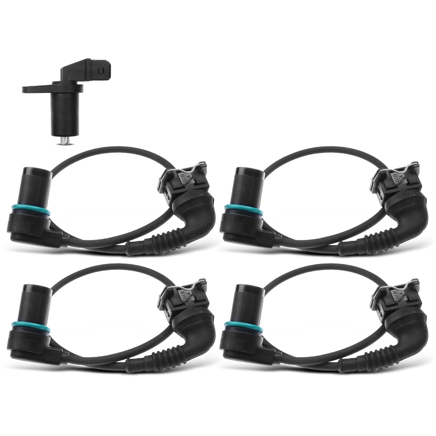 4x Camshaft & 1x Crankshaft Position Sensor for BMW E39 540i E38 740i 740iL 4.4L