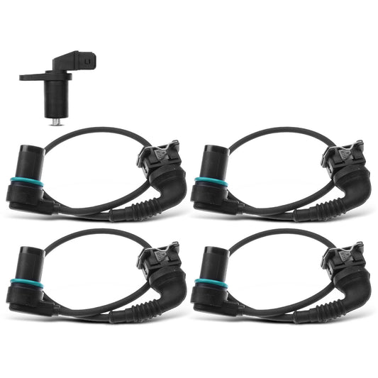 4x Camshaft & 1x Crankshaft Position Sensor for BMW E39 540i E38 740i 740iL 4.4L