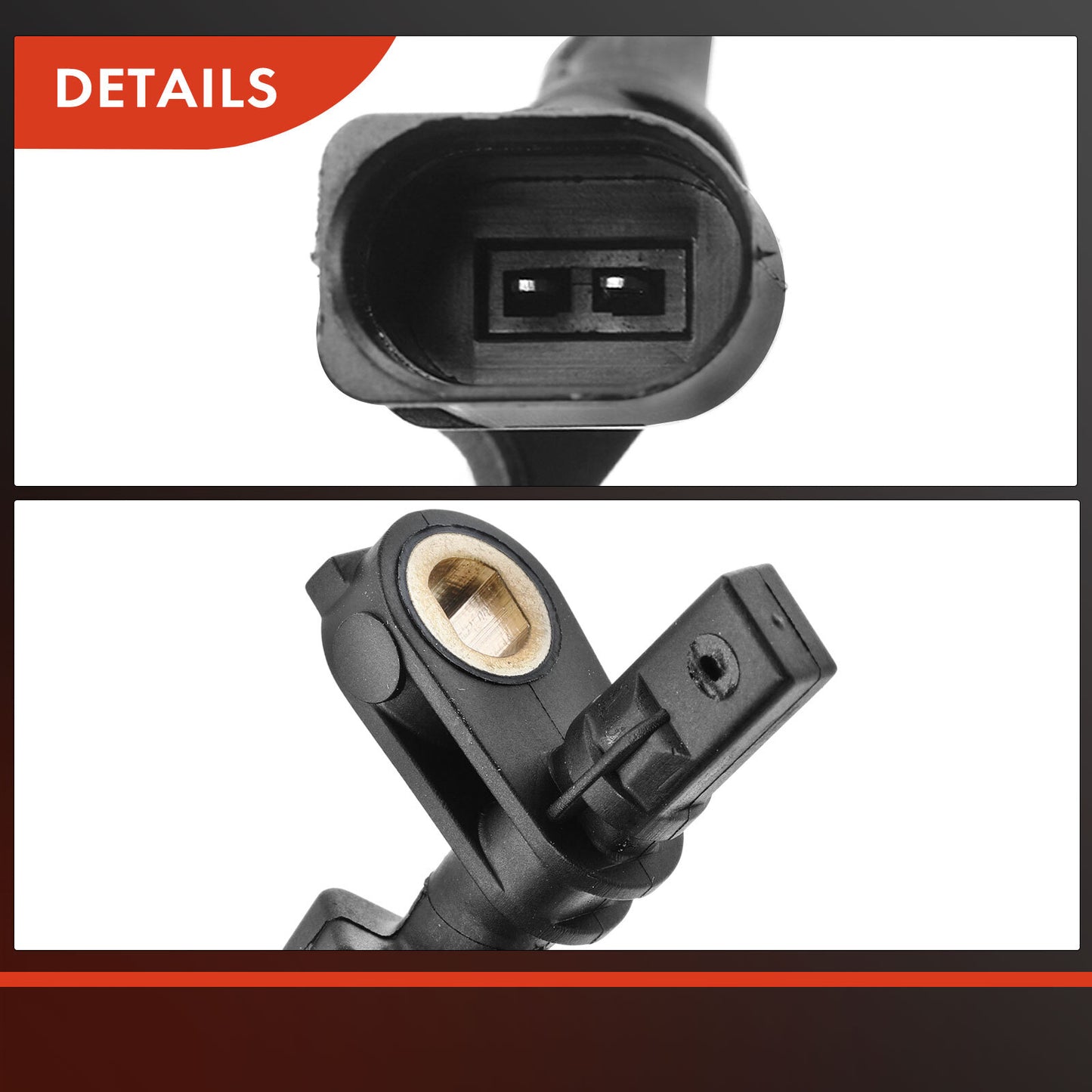 4Pcs Front & Rear ABS Wheel Speed Sensor for Audi A3 Volkswagen Golf GTI Jetta
