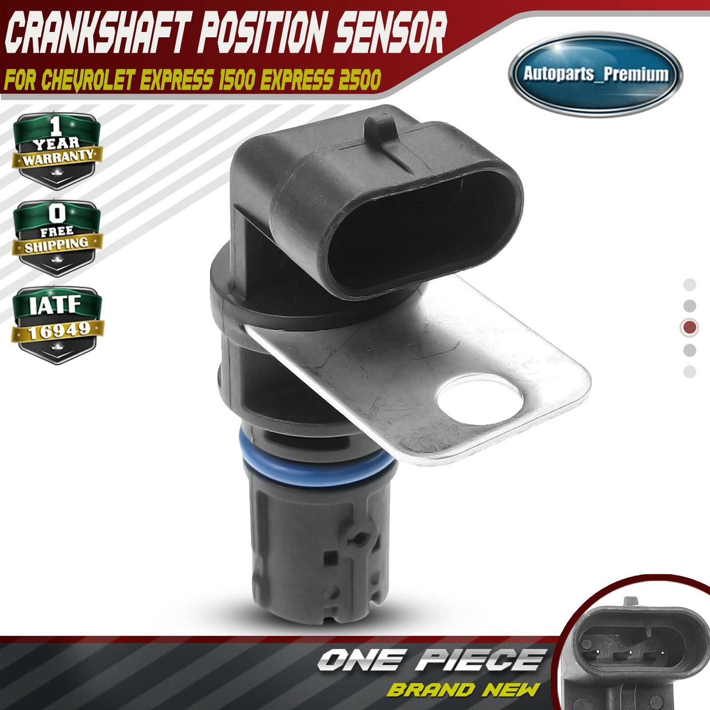 Engine Crankshaft Position Sensor for Chevy Silverado 1500 GMC Sierra 1500 2500