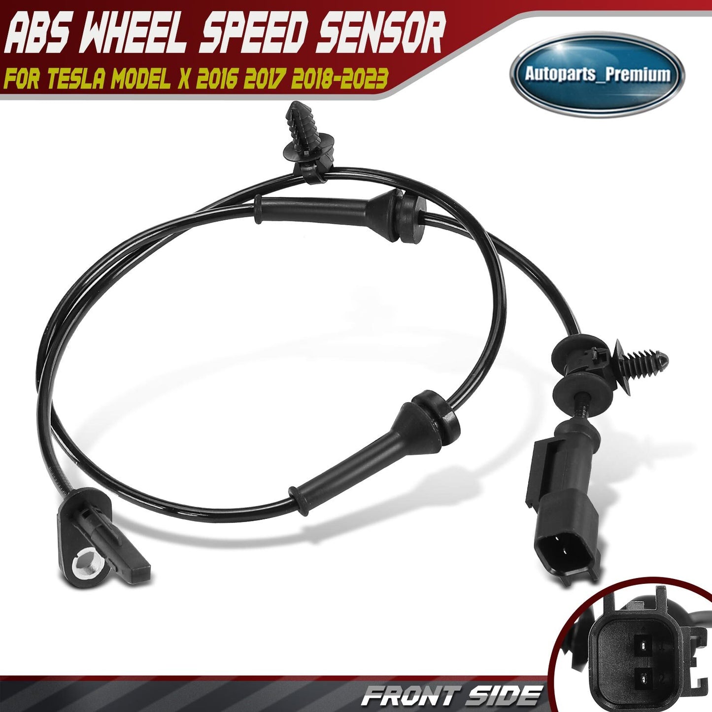 Front Left or Right ABS Wheel Speed Sensor for Tesla Model X 2016 2017 2018-2023