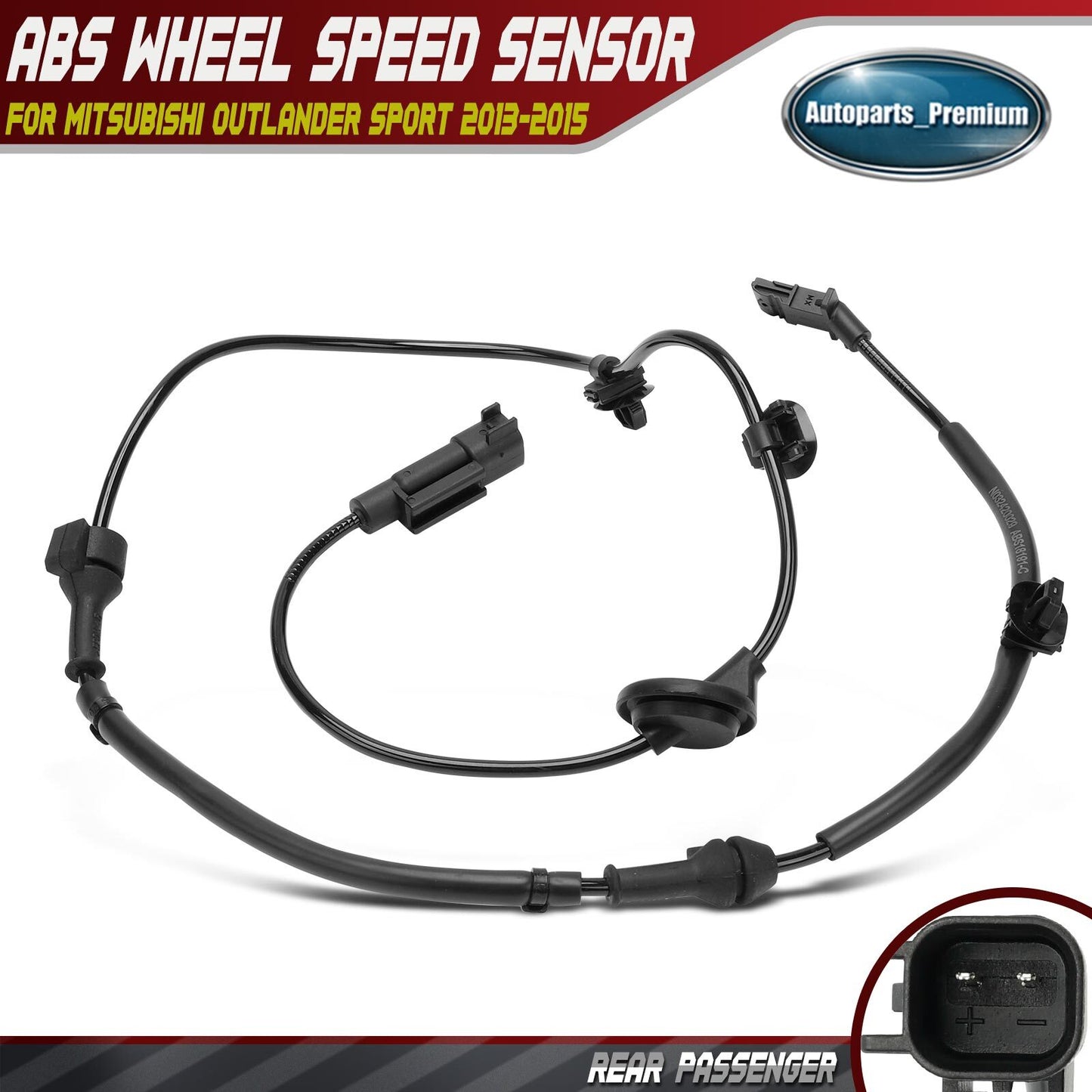 Rear Left LH Side ABS Wheel Speed Sensor for Mitsubishi Outlander 2014-2015 RVR