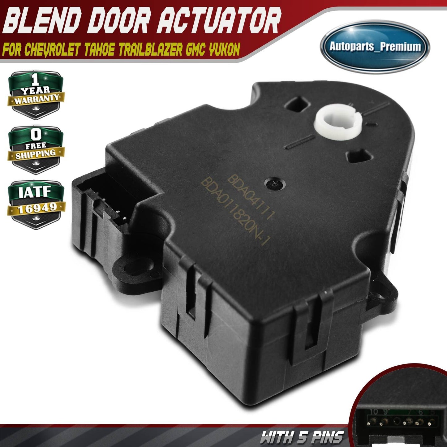 HVAC Heater Blend Door Actuator for Chevrolet Tahoe GMC Yukon Buick Oldsmobile
