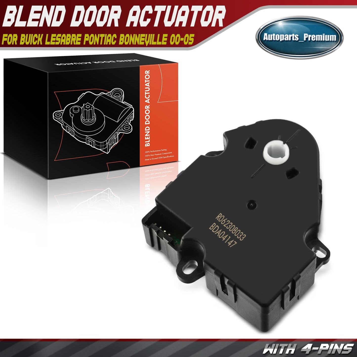 Main HAVC Heater Mode Door Actuator for Buick LeSabre Pontiac Bonneville 00-05